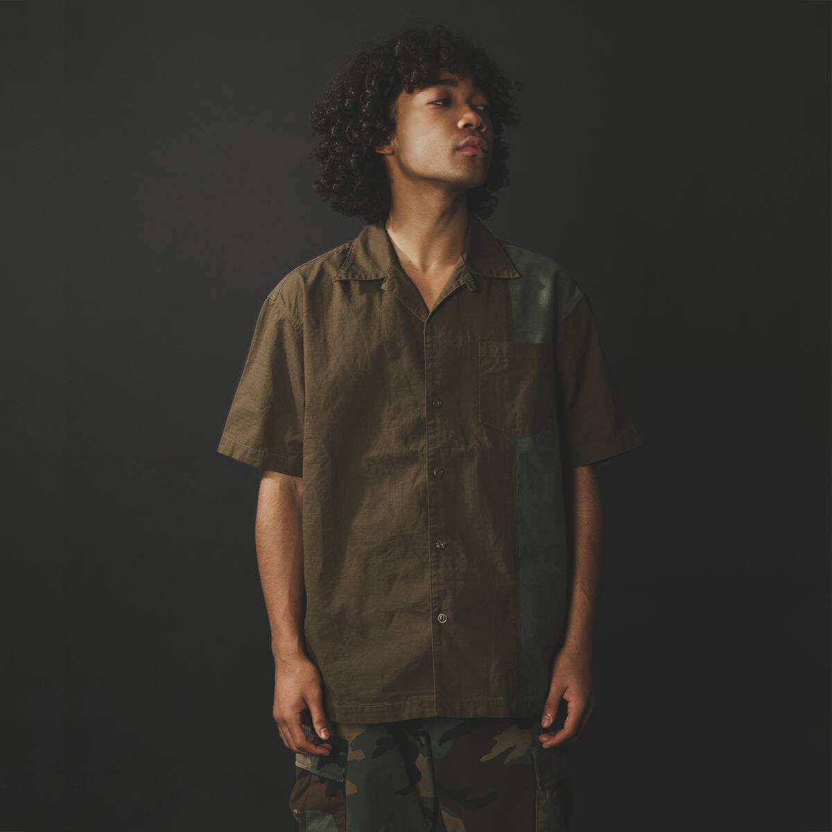 MANASTASH x atmos MILTARY REMAKE SHIRT OLIVE 21SP-I_photo_large