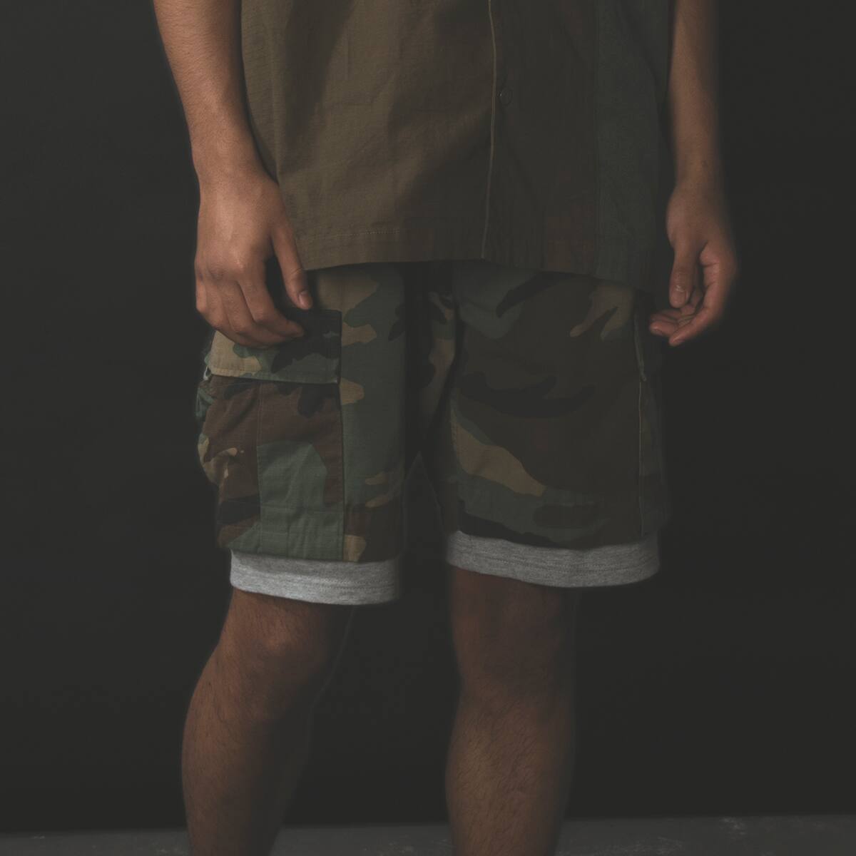 MANASTASH x atmos MILTARY REMAKE SHORT WOODLAND CAMO 21SP-I_photo_large