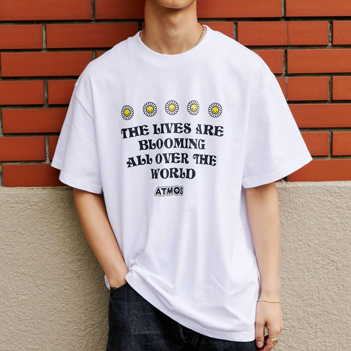 atmos BLOOM TEE WHITE 21SP-S_photo_large