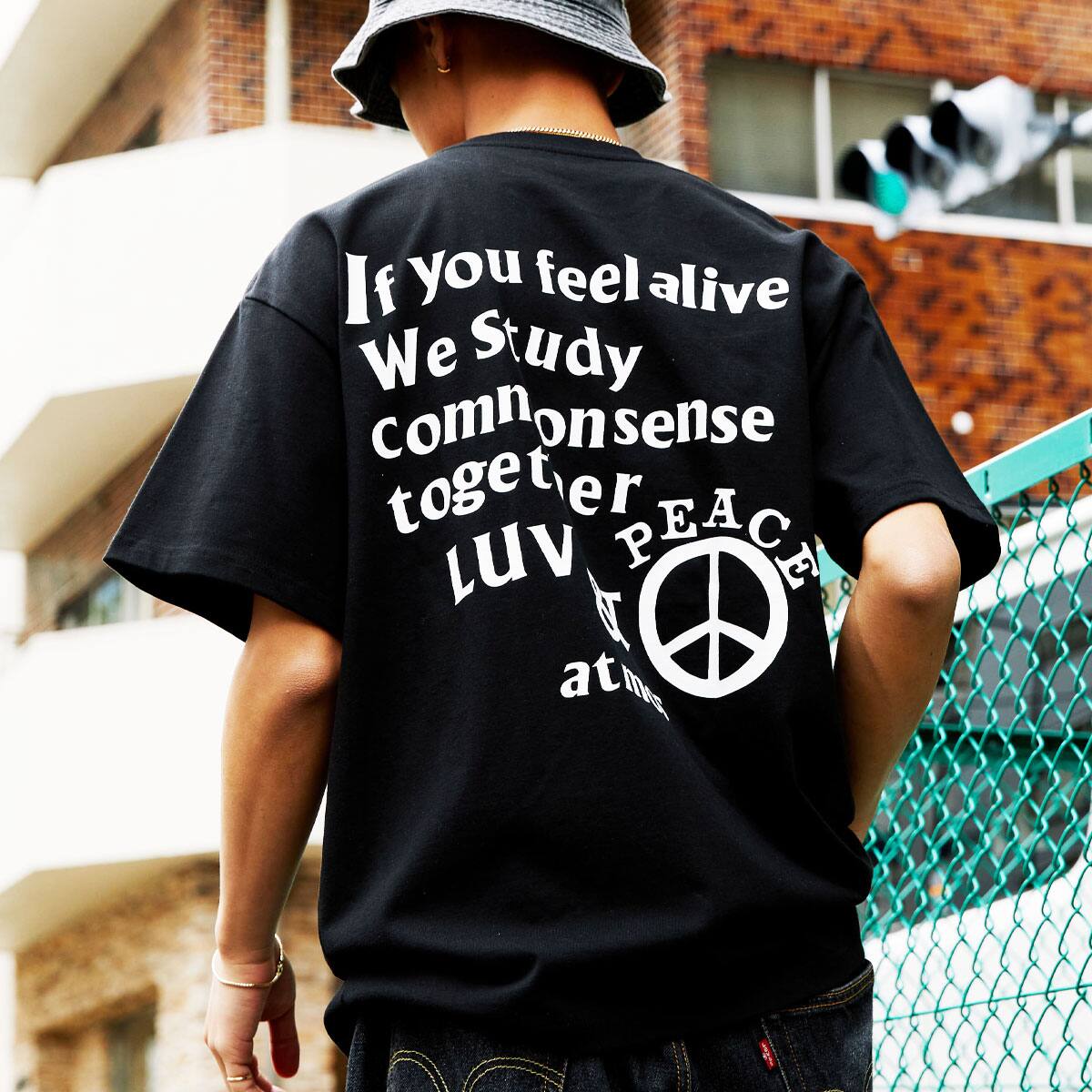 atmos LUV & PEACE TEE BLACK 21SP-S_photo_large