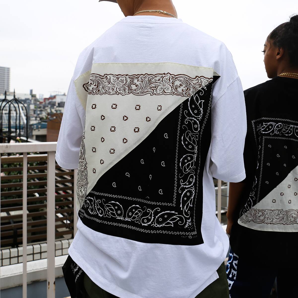 atmos x ELEPHANT BRAND BANDANA TEE WHITE / WHITE / BLACK 21SP-I_photo_large