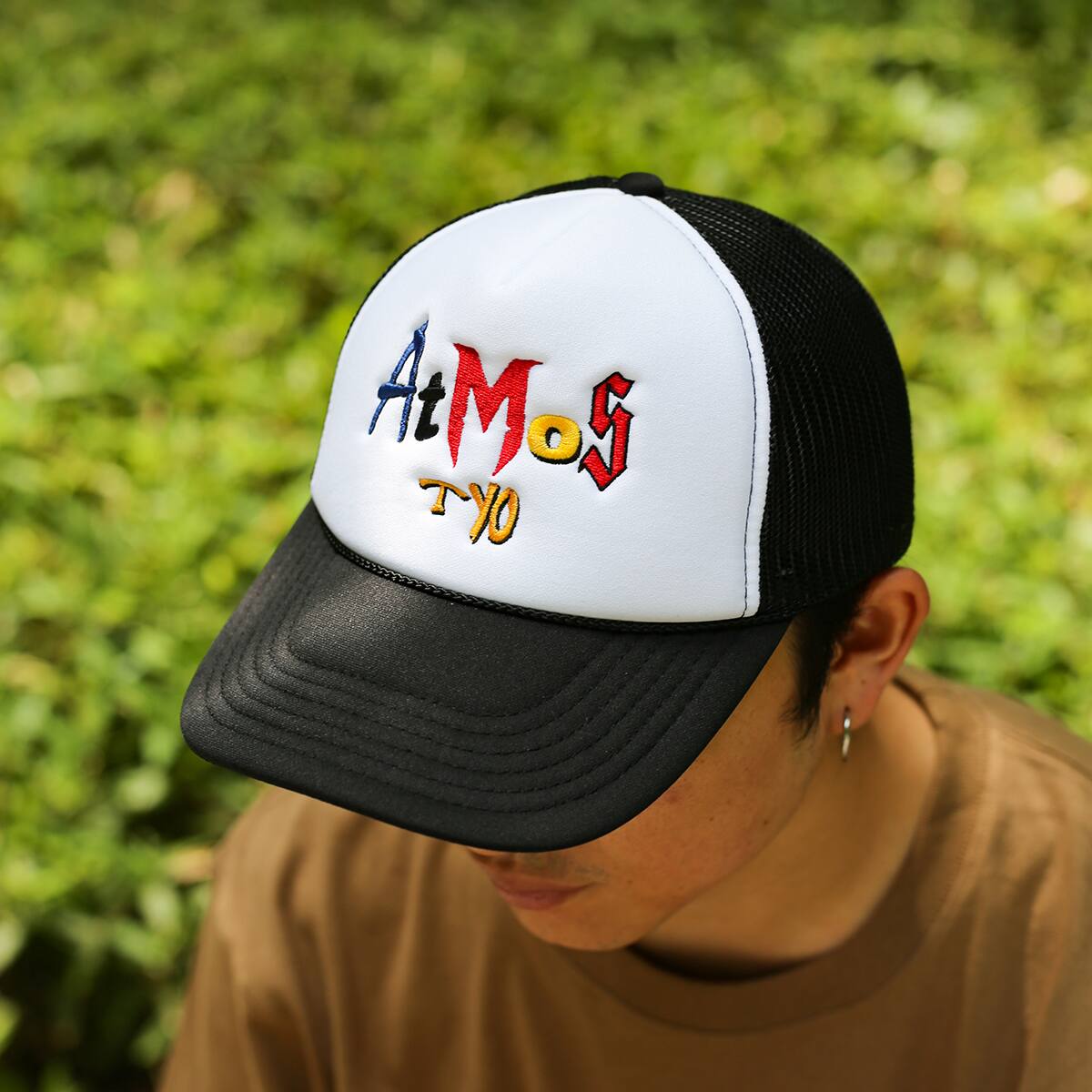atmos EMBROIDERY MIX LOGO MESH CAP BLACK 21SU-S_photo_large