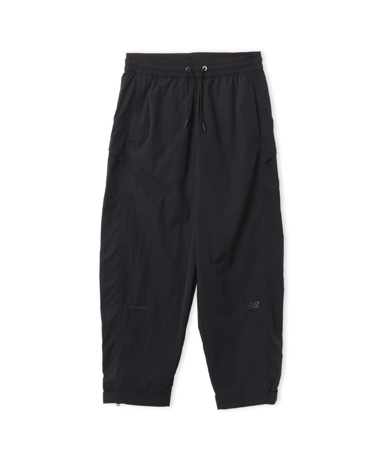 New Balance NB GREY NYLON WIDE TAPERED PANTS ブラックのメイン画像