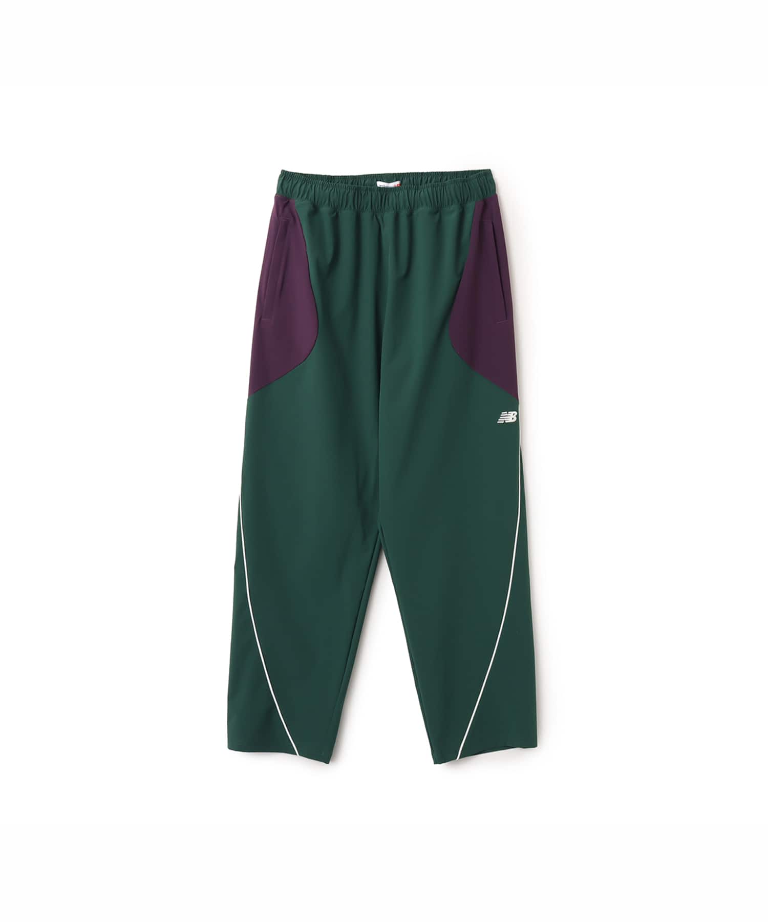 New Balance Basketball Woven Color Block Pants ナイトウォッチグリーンのメイン画像