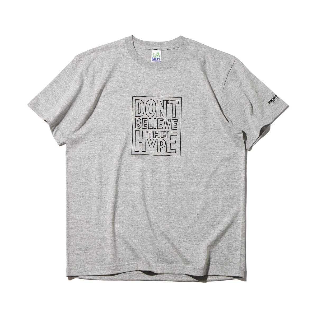 MACKDADDY DON'T BELIEVE THE HYPE S/S TEE HEATHER GREY_photo_large