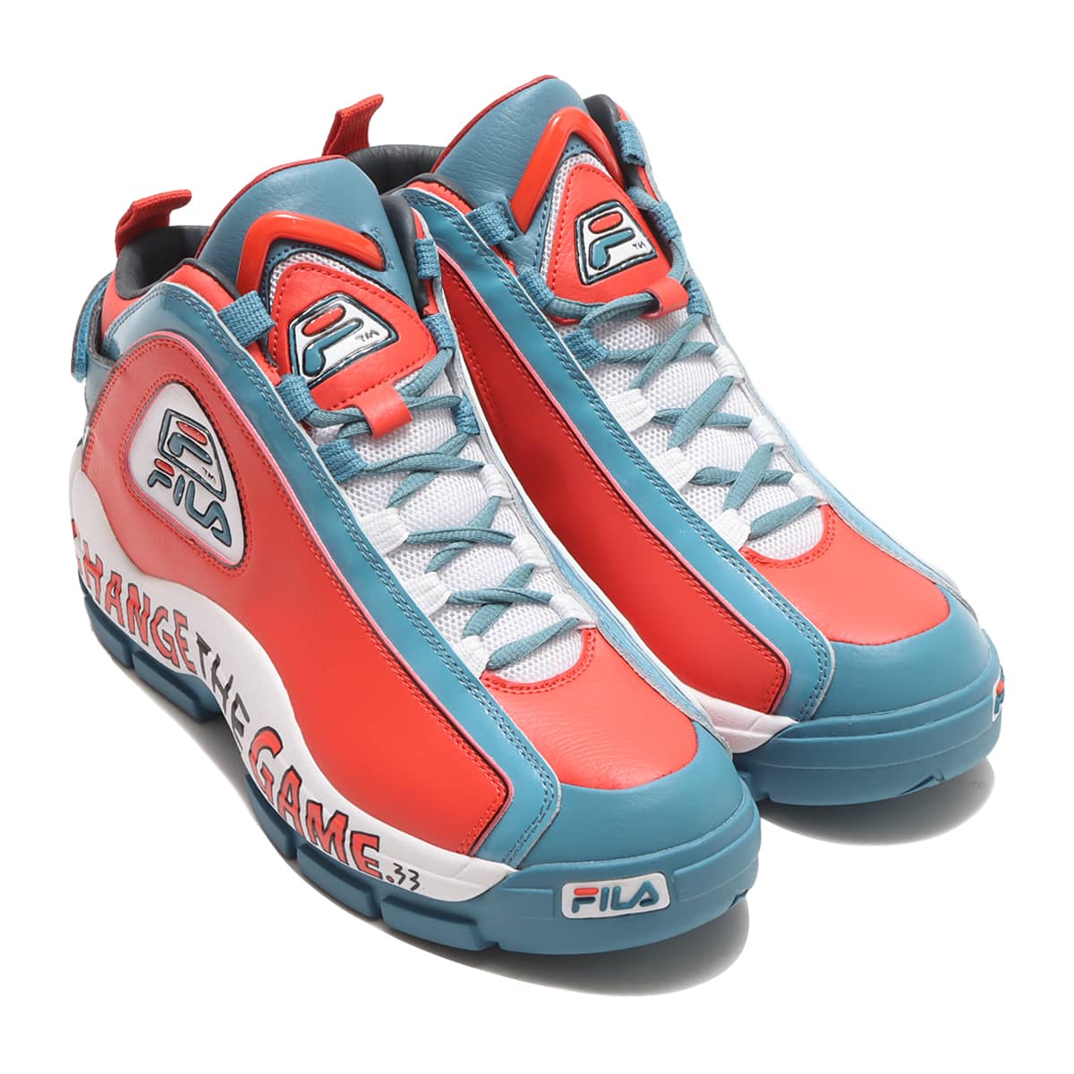 FILA GRANT HILL 2 × TM Paint × atmos WHITE/RED/GREEN 23SS-S_photo_large