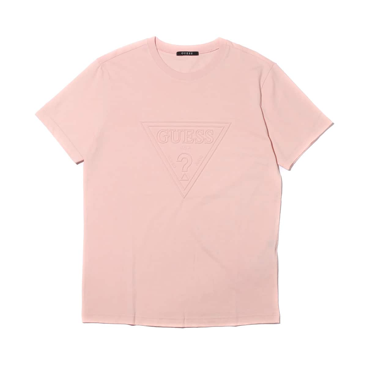 guess pink tee