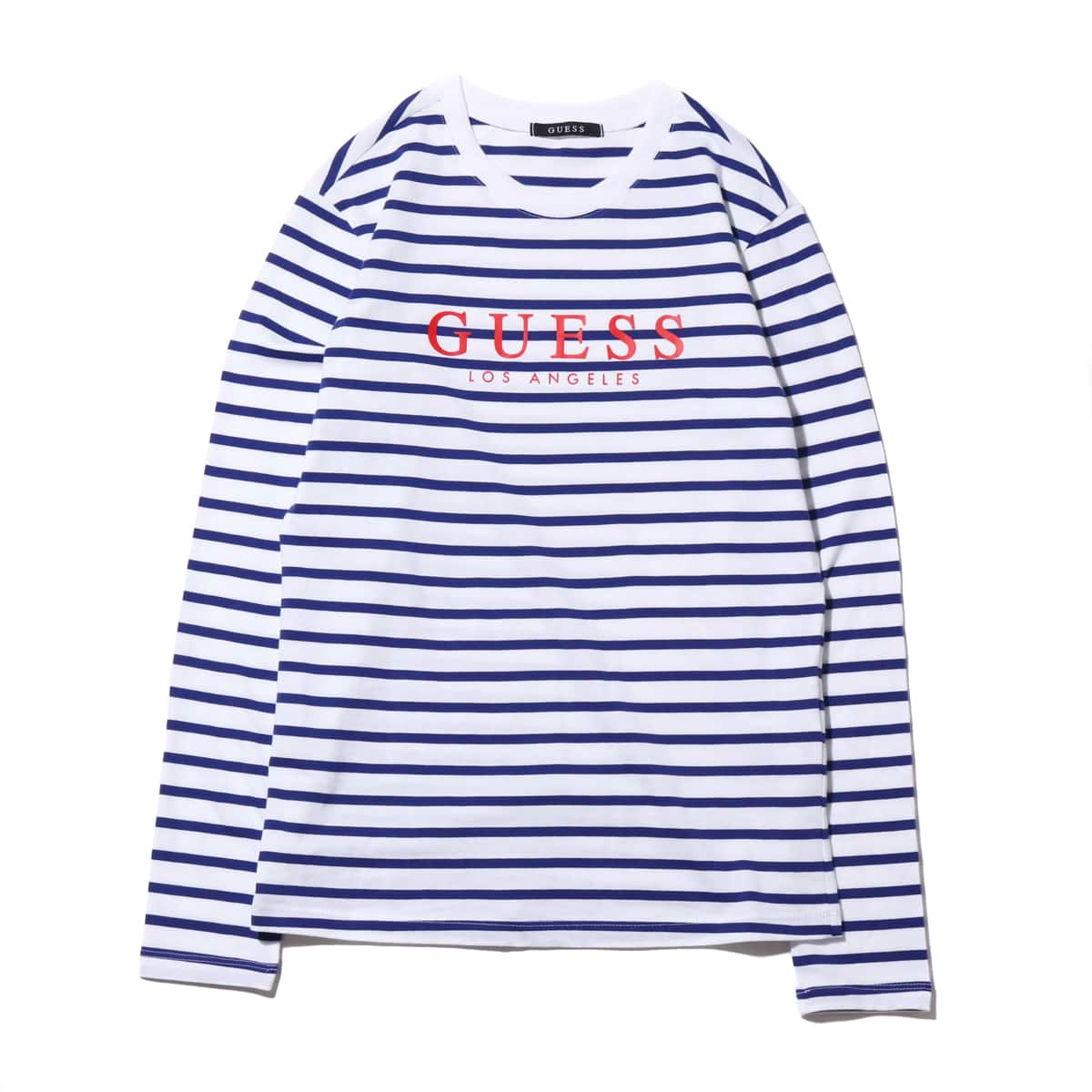 GUESS MEN'S L/SLV TEE SHIRT  ネイビーのメイン画像
