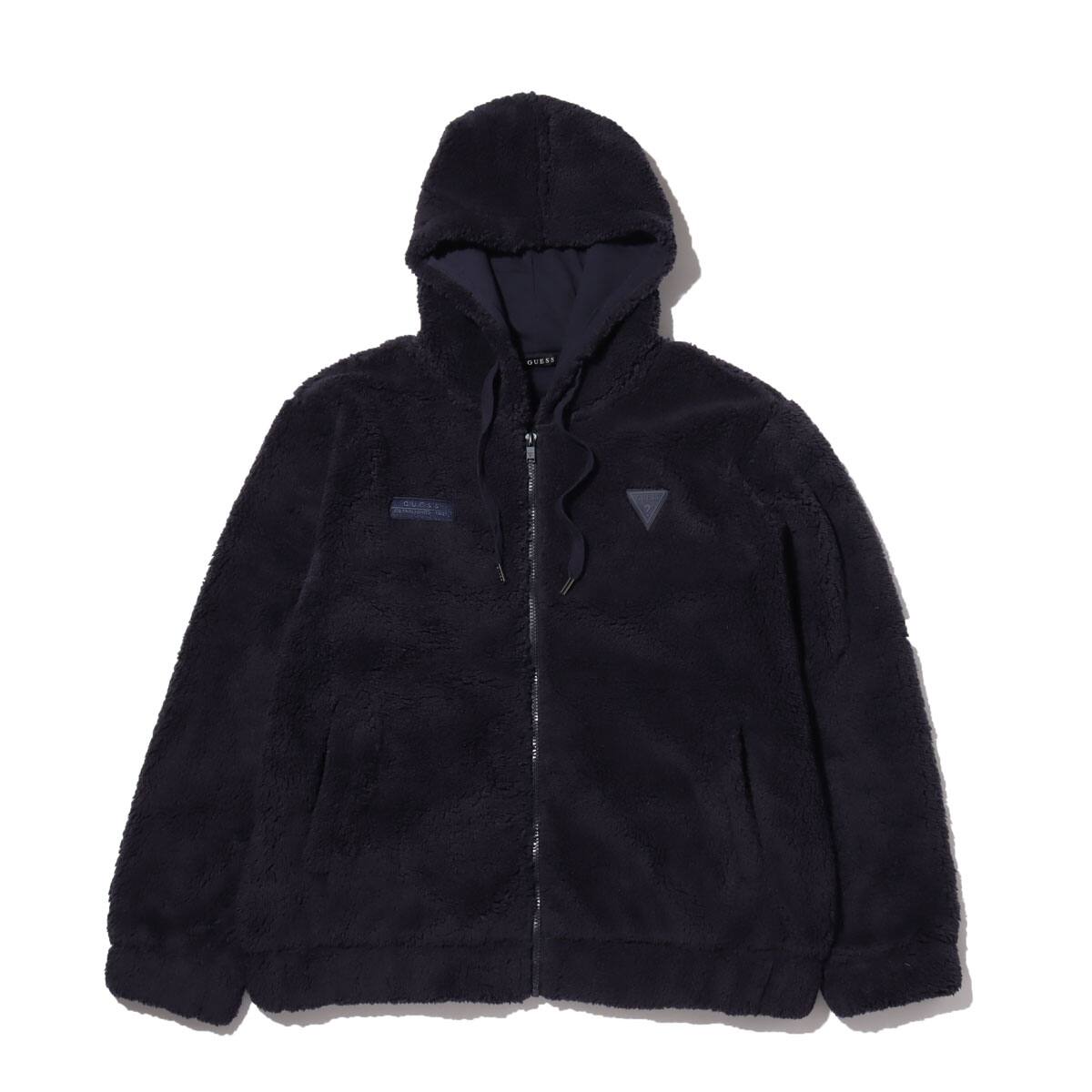 GUESS UNI HOODED ZIP-UP JACKET NAVY 20HO-Iのメイン画像