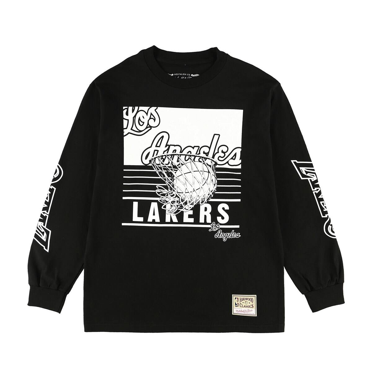 Mitchell & Ness Big Face 3.0 Longsleeve LAL BLACK 21FW-Iのメイン画像