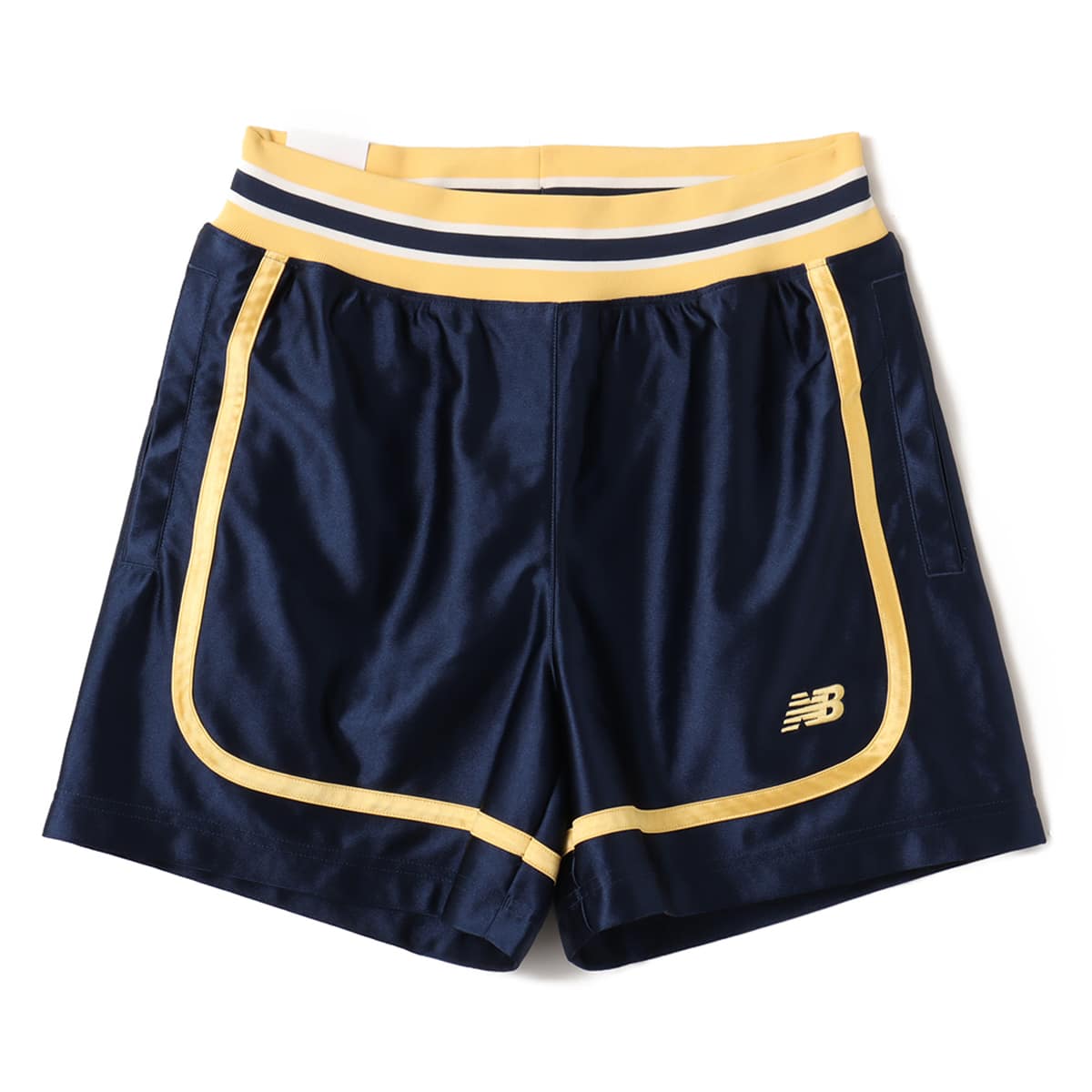 New Balance Hoops Knit Short Pants 5inch NBネイビーのメイン画像