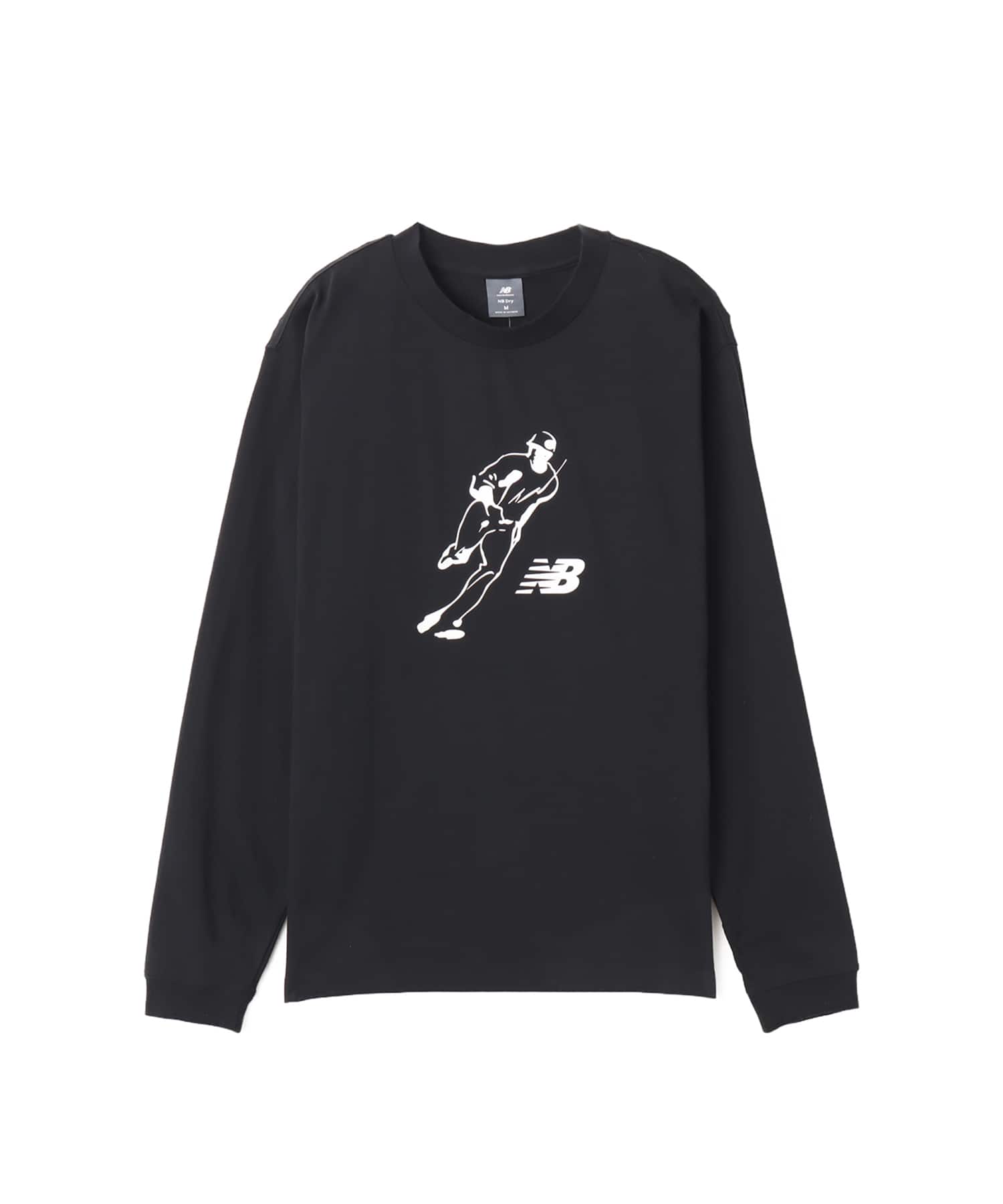 New Balance Shohei Always On Logo LS T-Shirt ブラックのメイン画像