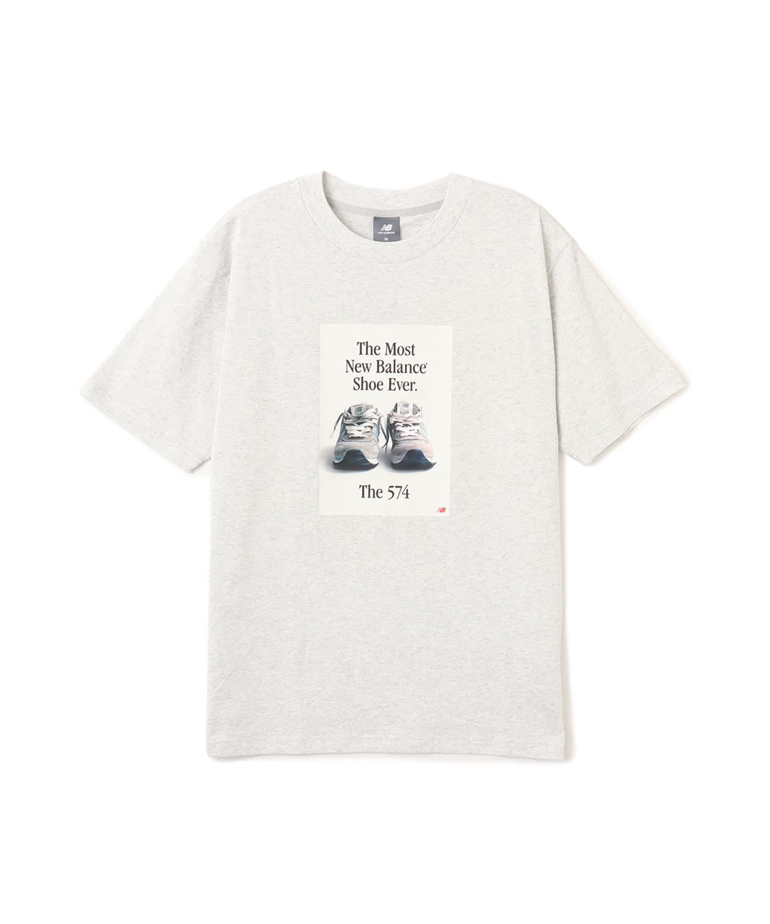 New Balance 574 Ad T-Shirt アッシュヘザーのメイン画像