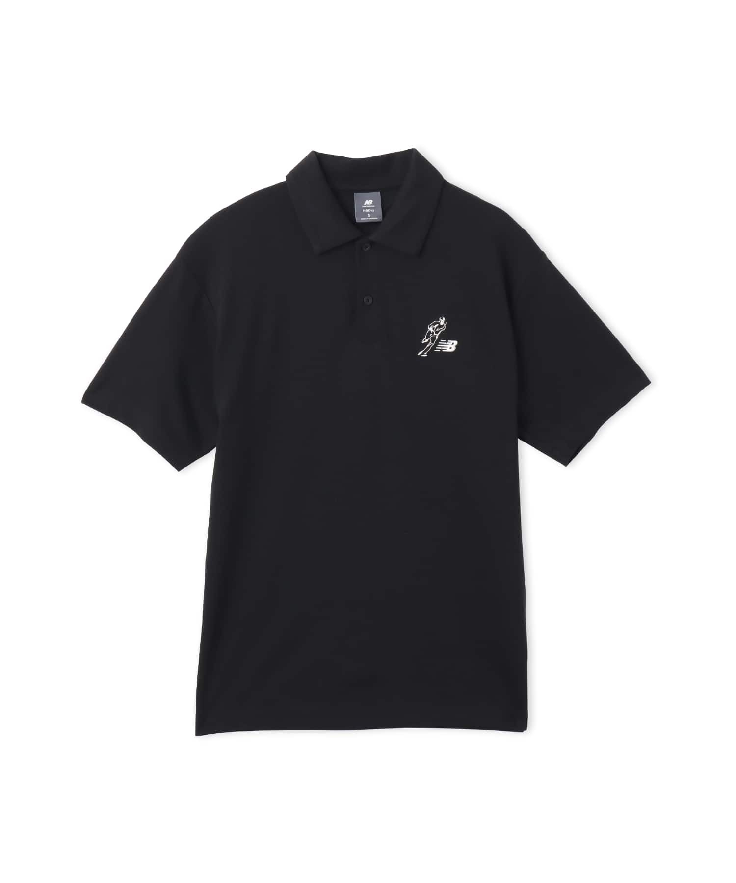 New Balance Shohei Always On Logo SS Polo ブラックのメイン画像