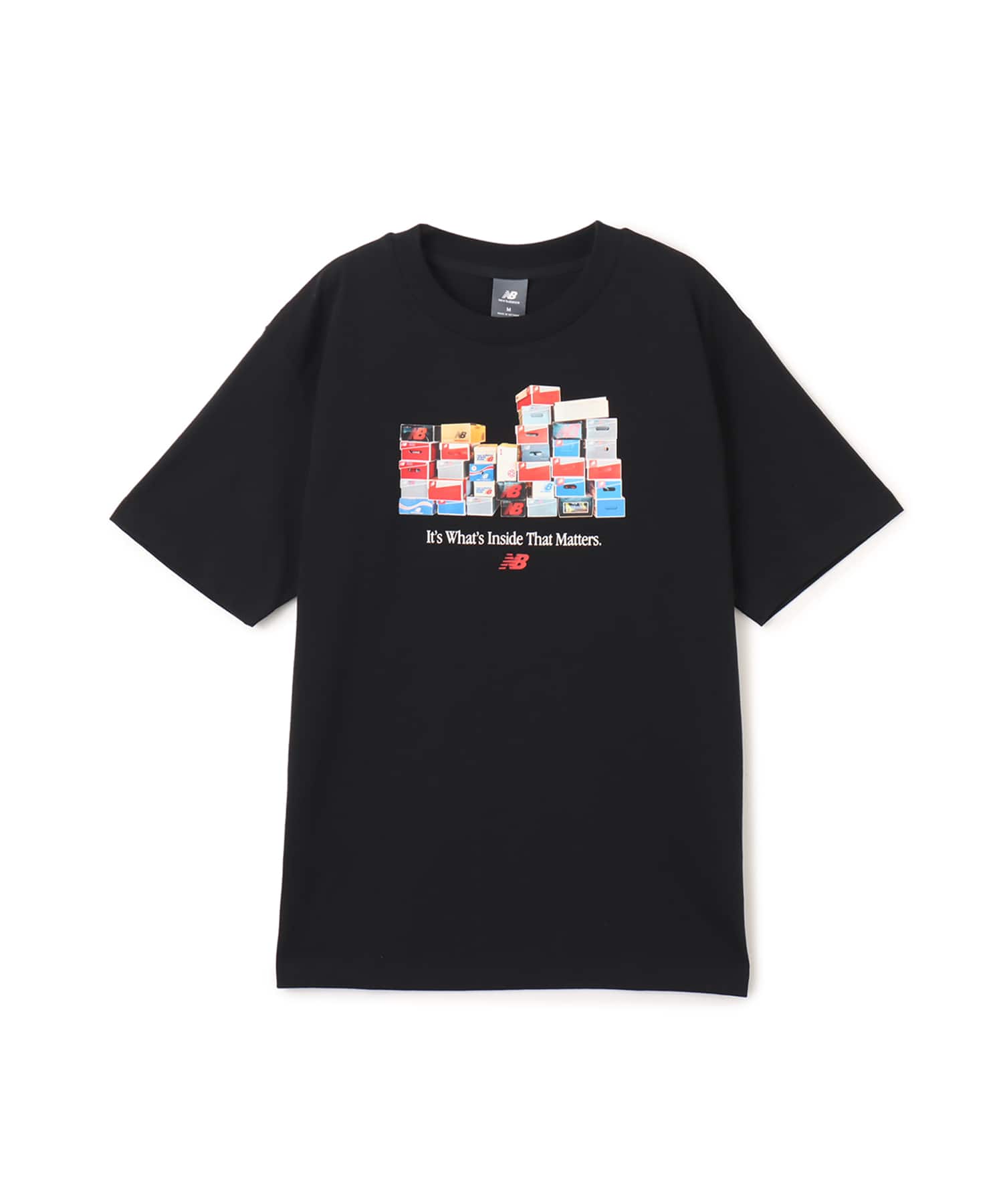 New Balance Boxes T-Shirt ブラックのメイン画像