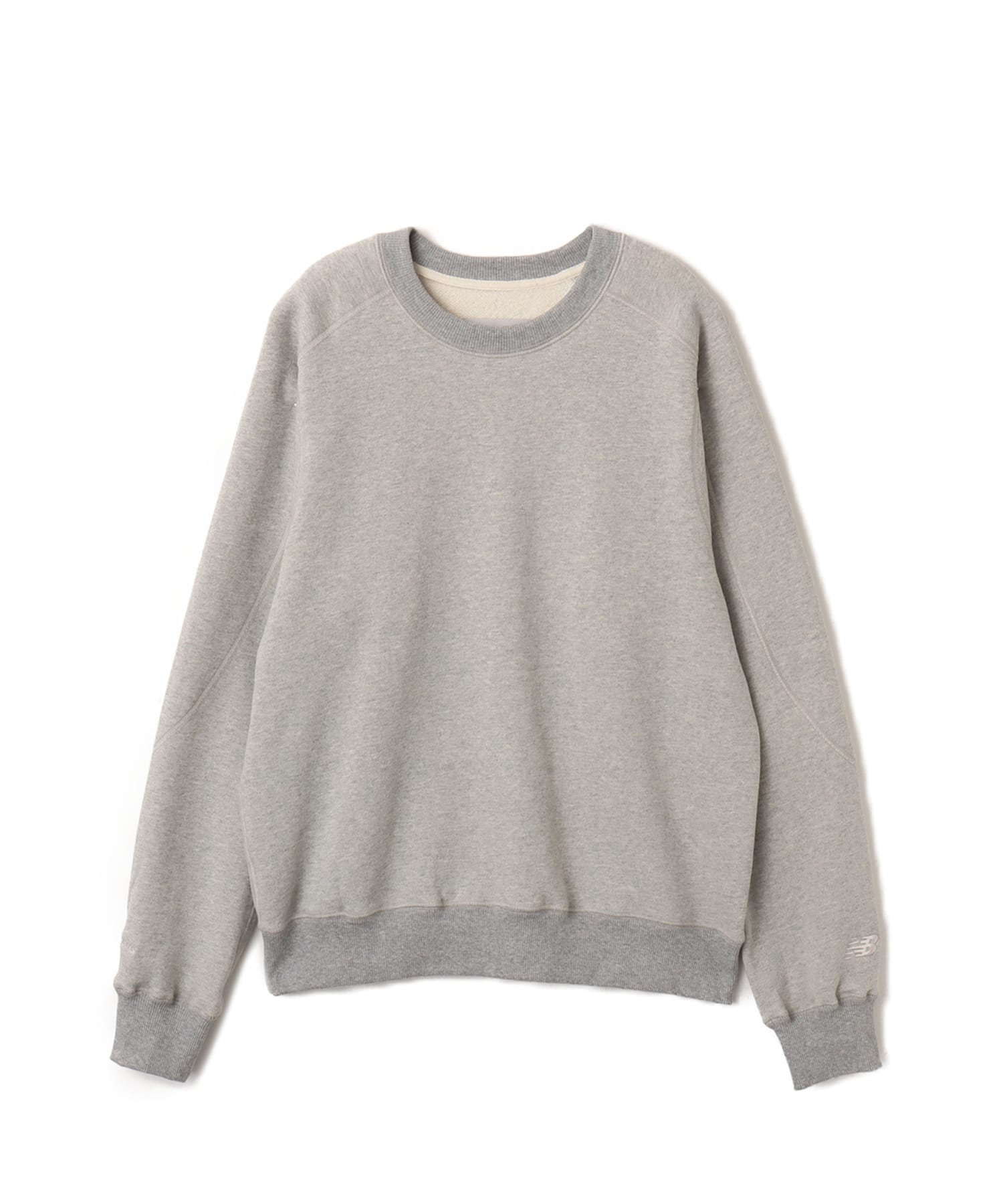 New Balance NB Grey Regular Fit Crew Neck アスレチックグレーヘザーのメイン画像