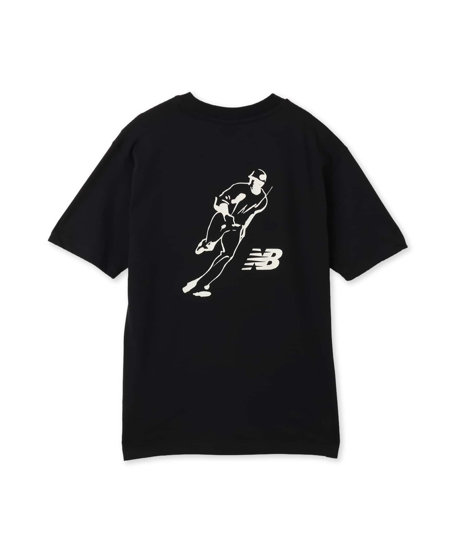 New Balance SHOHEI OHTANI ALWAYS ON LOGO SHORT SLEEVE T-SHIRT ブラックのメイン画像