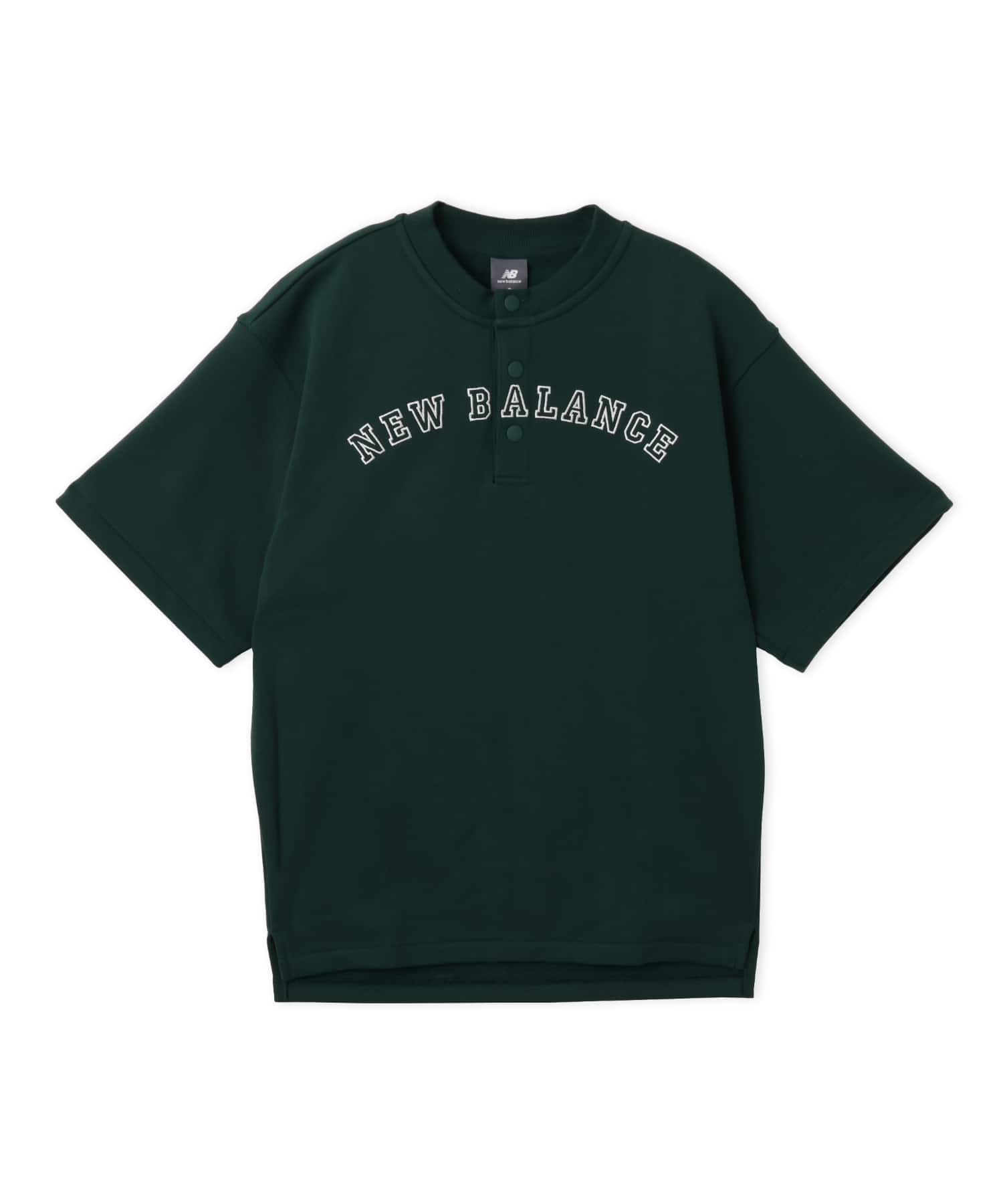 New Balance SHOHEI OHTANI SIGNATURE HENLEY NECK SHORT SLEEVE T-SHIRT ノルディックグリーンのメイン画像