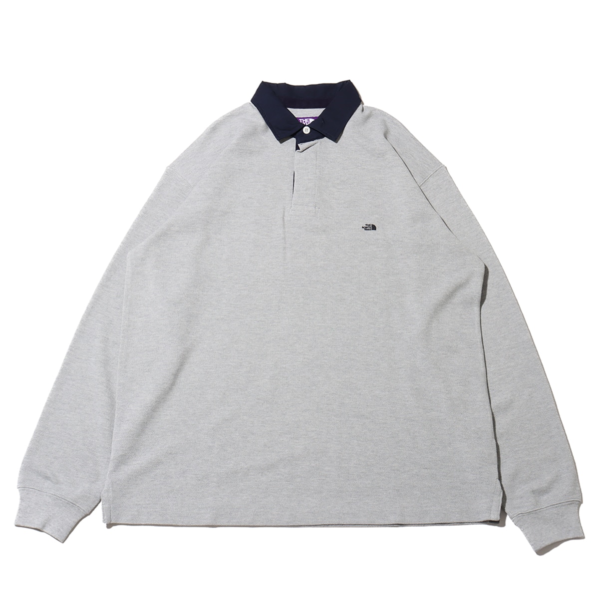 THE NORTH FACE PURPLE LABEL Moss Stitch Field Rugby Shirt Mix Gray  |atmos（アトモス） 公式オンラインストア