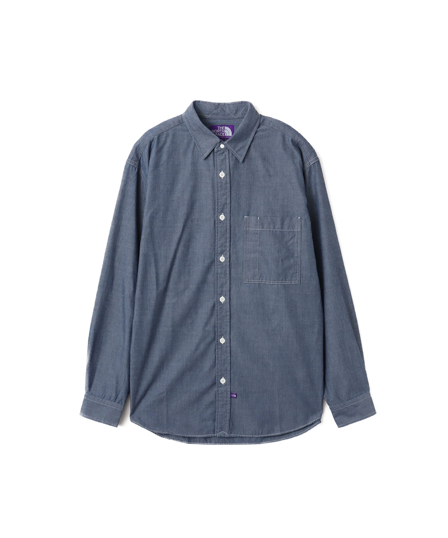THE NORTH FACE PURPLE LABEL Regular Collar Chambray Field Shirt Indigoのメイン画像