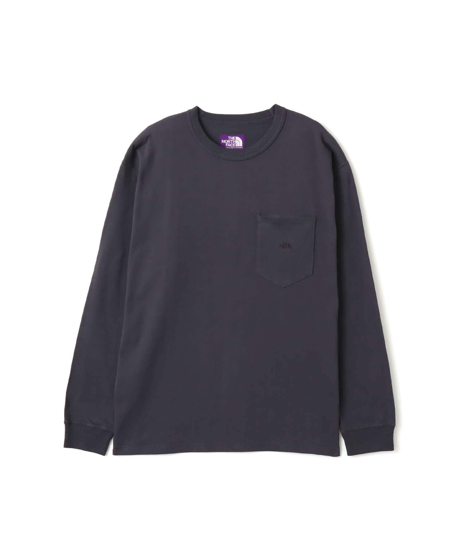 THE NORTH FACE PURPLE LABEL 8oz Field Long Sleeve Pocket Tee Asphalt Grayのメイン画像