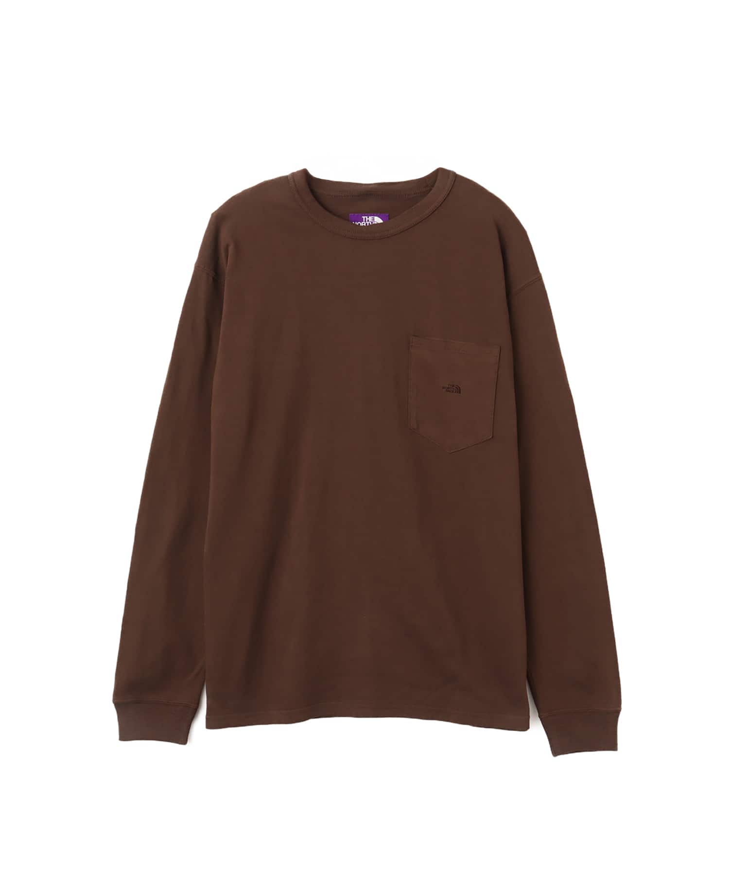 THE NORTH FACE PURPLE LABEL 8oz Field Long Sleeve Pocket Tee Brownのメイン画像