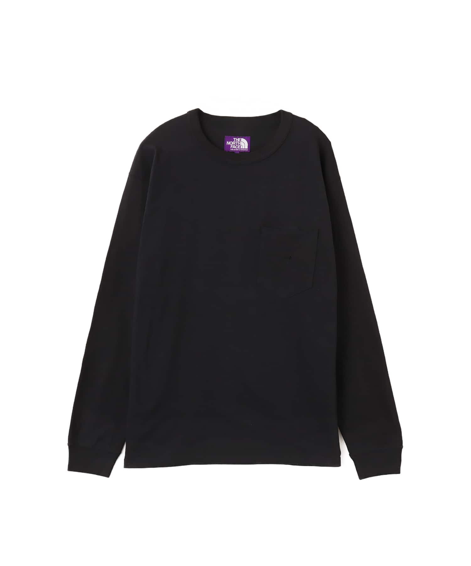 THE NORTH FACE PURPLE LABEL 8oz Field Long Sleeve Pocket Tee Blackのメイン画像