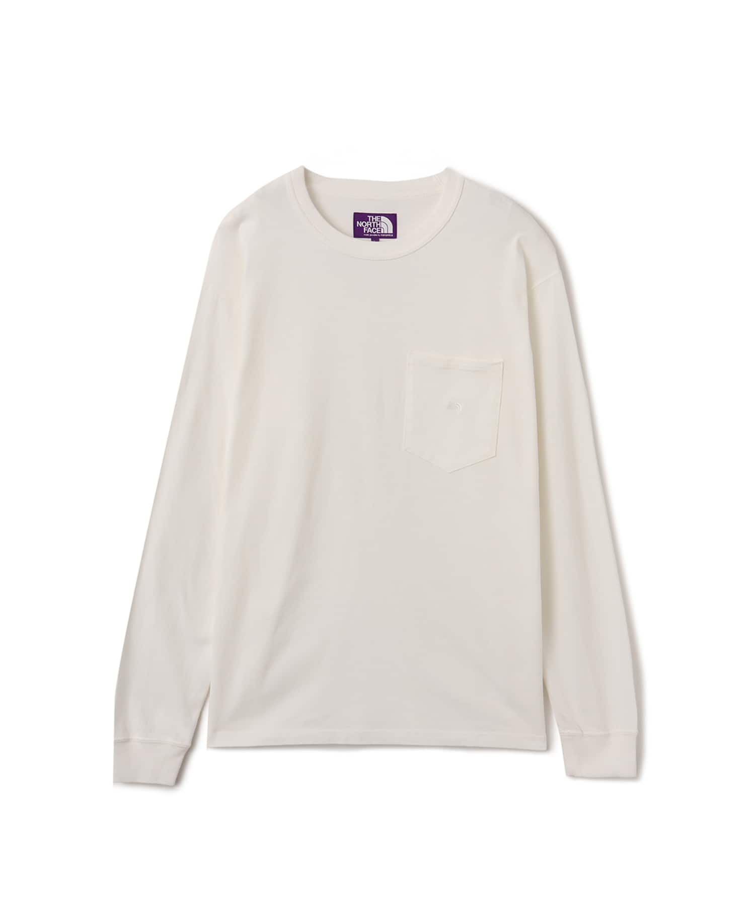 THE NORTH FACE PURPLE LABEL 8oz Field Long Sleeve Pocket Tee Off Whiteのメイン画像