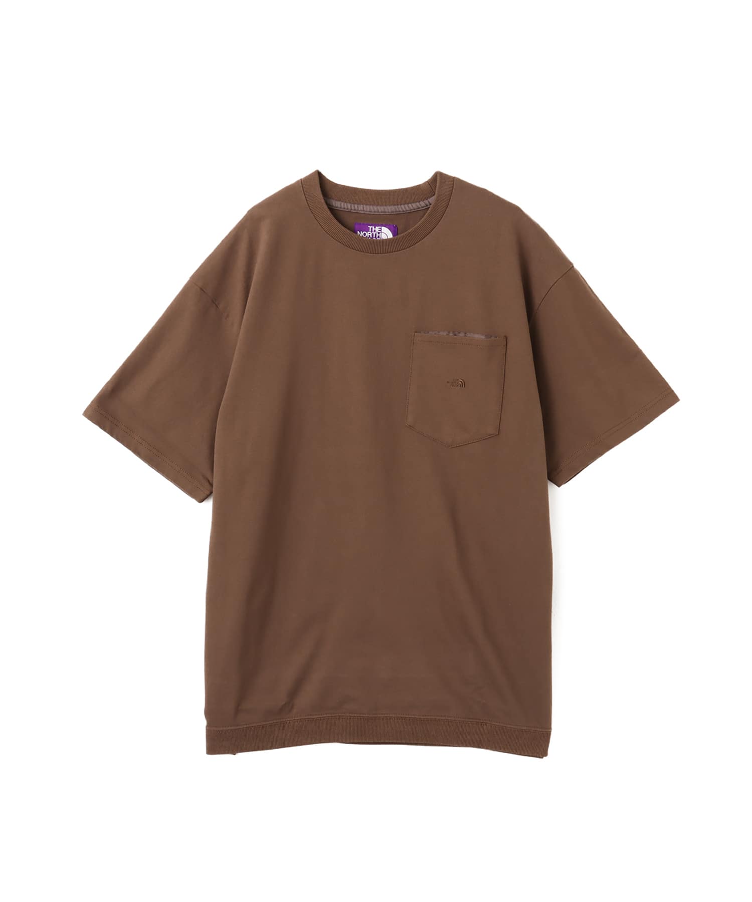 THE NORTH FACE PURPLE LABEL High Bulky Pocket Tee Brownのメイン画像