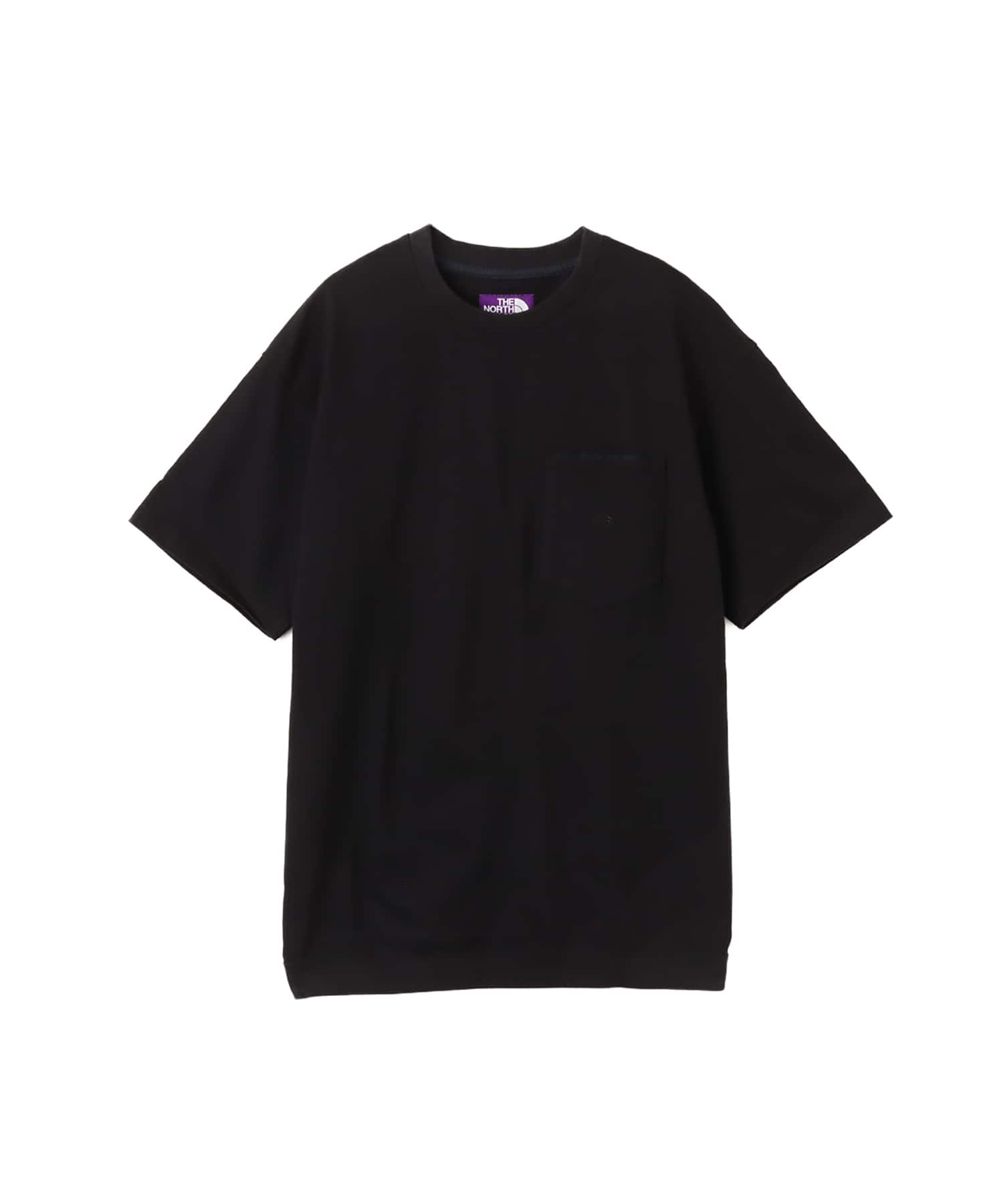 THE NORTH FACE PURPLE LABEL High Bulky Pocket Tee Blackのメイン画像