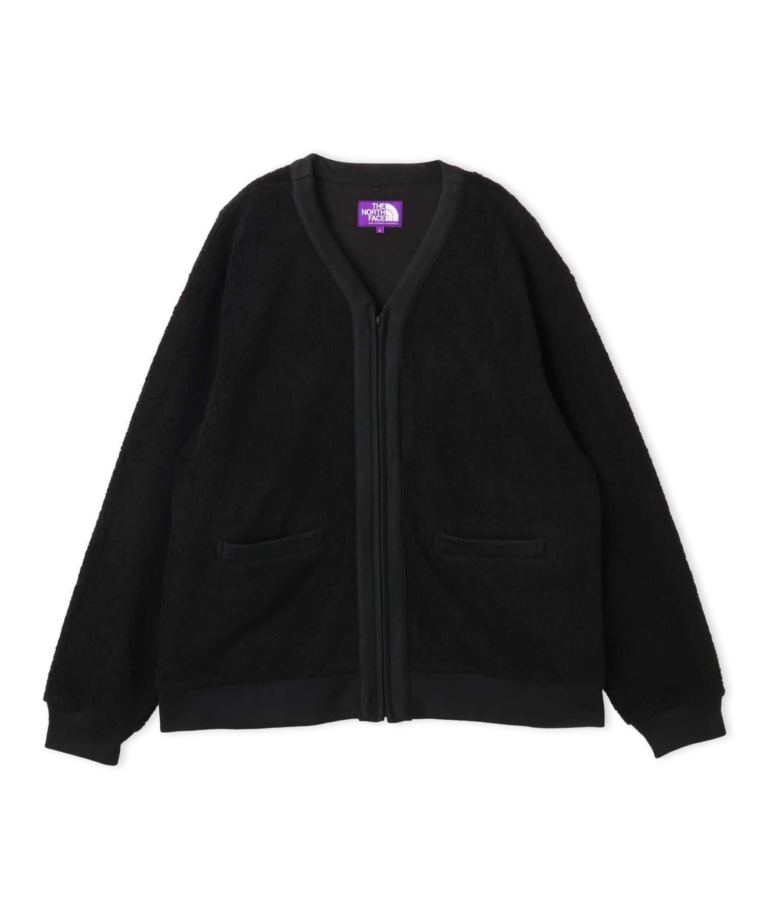 THE NORTH FACE PURPLE LABEL PLAS FLEECE FIELD CARDIGAN BLACKのメイン画像