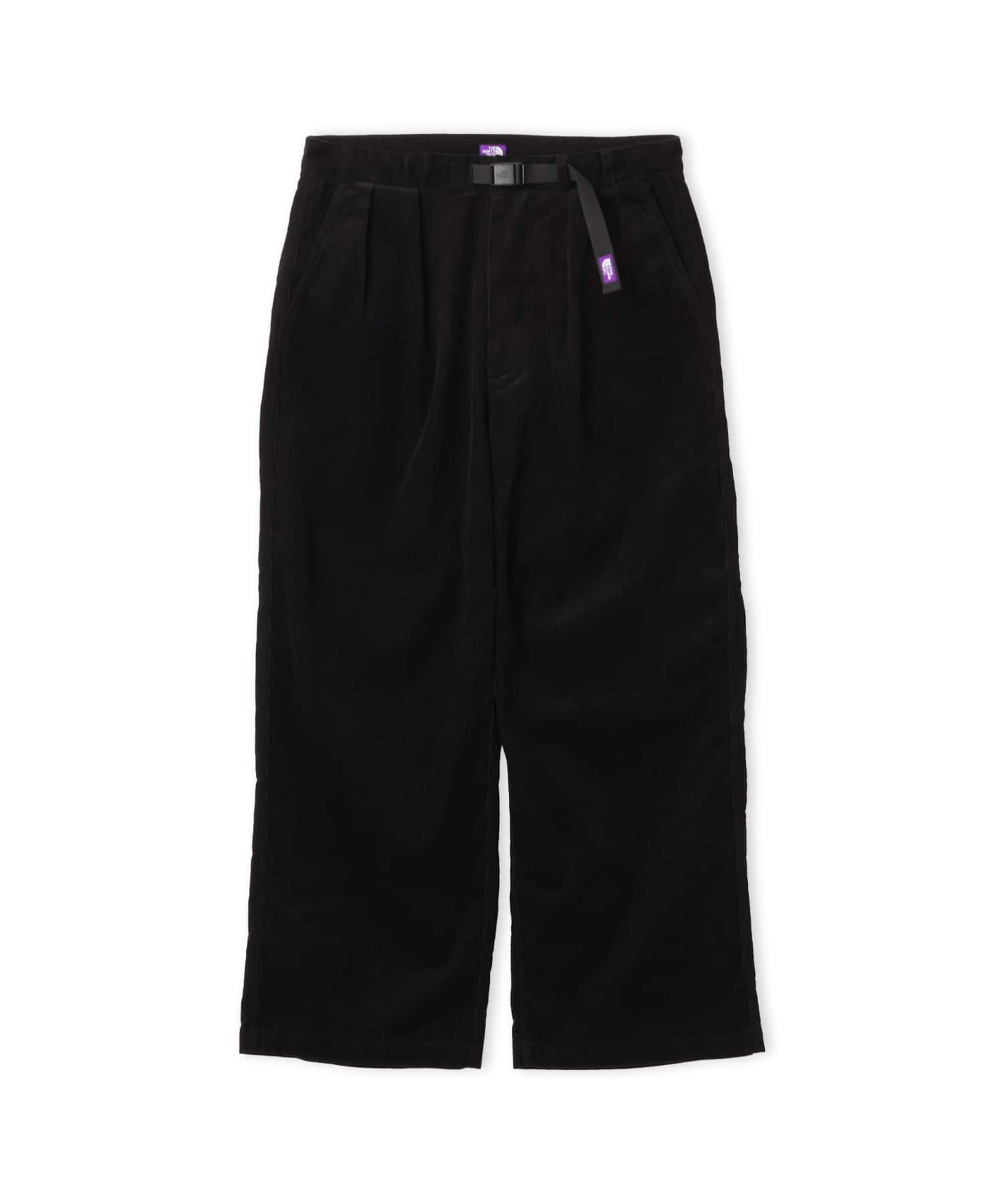 THE NORTH FACE PURPLE LABEL CORDUROY WIDE STRAIGHT FIELD PANTS BLACKのメイン画像