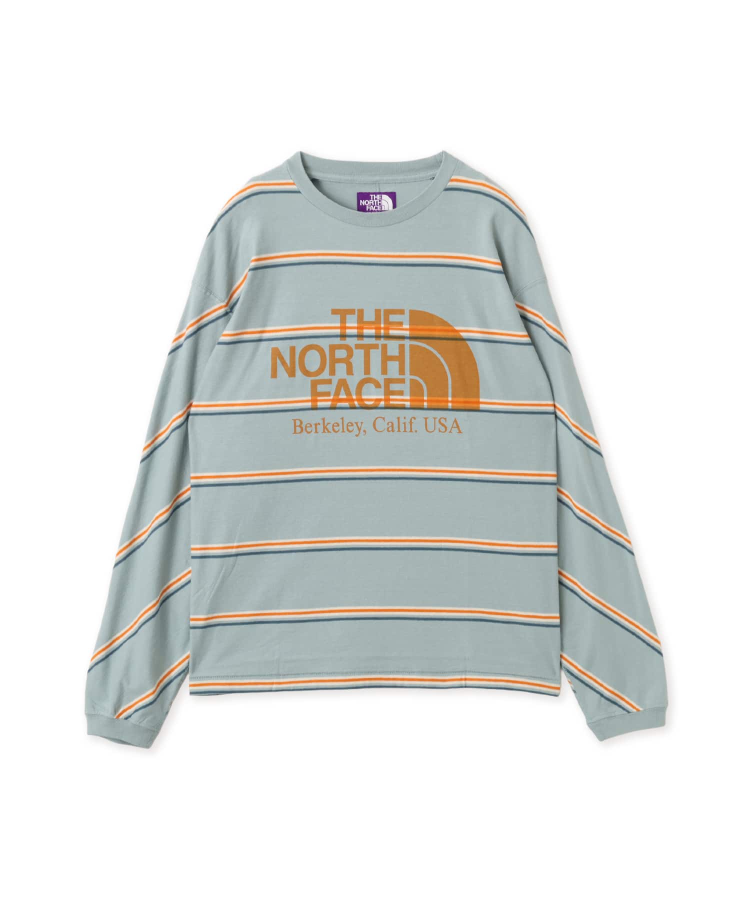 THE NORTH FACE PURPLE LABEL FLD LONG STRIPED T SAXのメイン画像