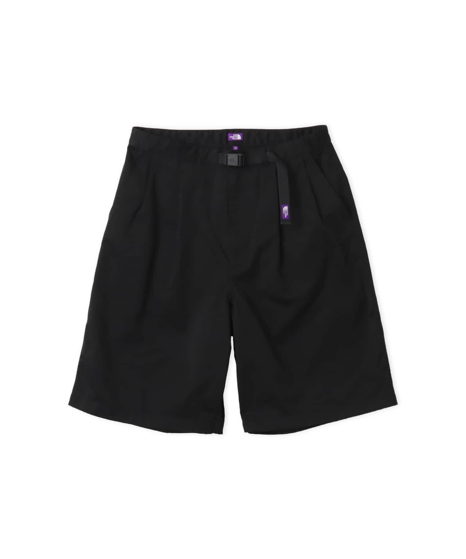 THE NORTH FACE PURPLE LABEL Chino Tuck Field Shorts Blackのメイン画像