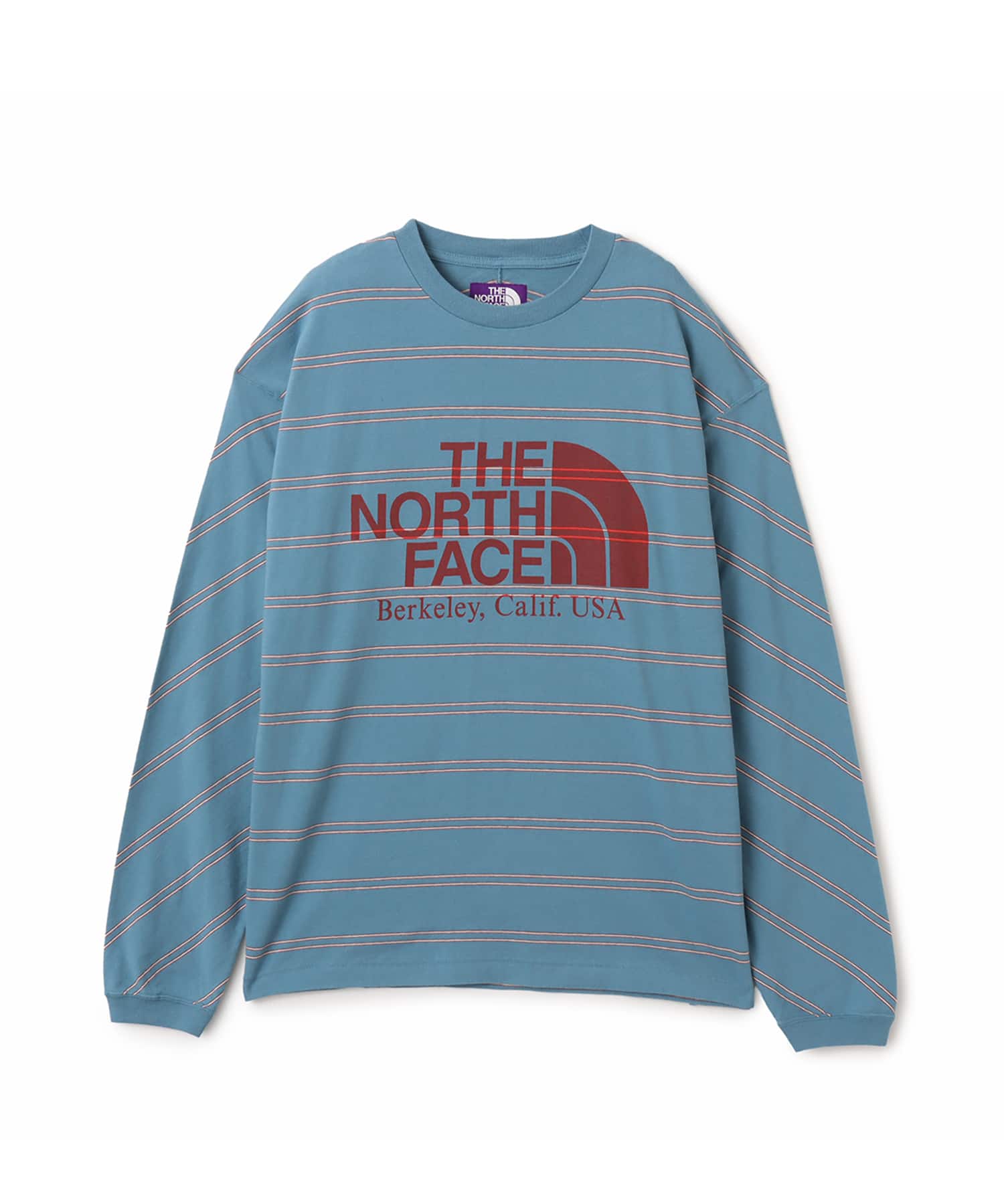 THE NORTH FACE PURPLE LABEL Field Long Sleeve Striped Tee Blueのメイン画像