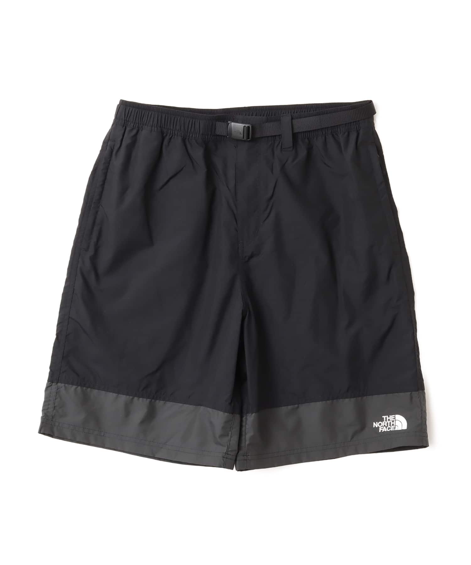 THE NORTH FACE NUPTSE SHORT ブラックxアスファルトグレーのメイン画像