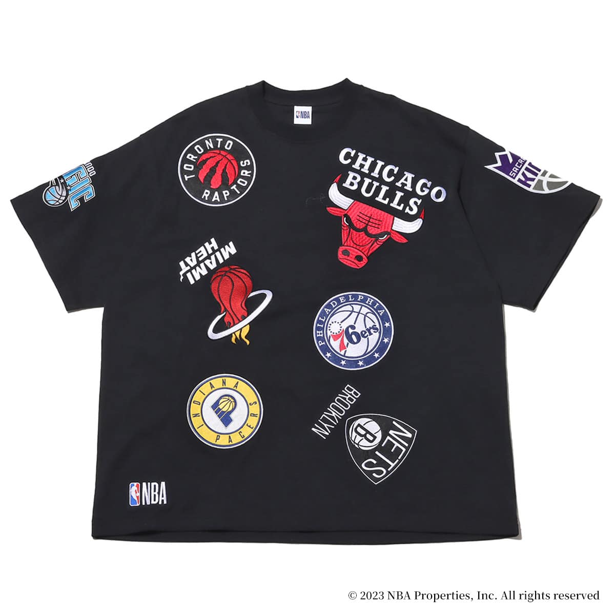 TOKYO23 NBA Team Logo Patch T-Shirt BLACK 23FW-S_photo_large