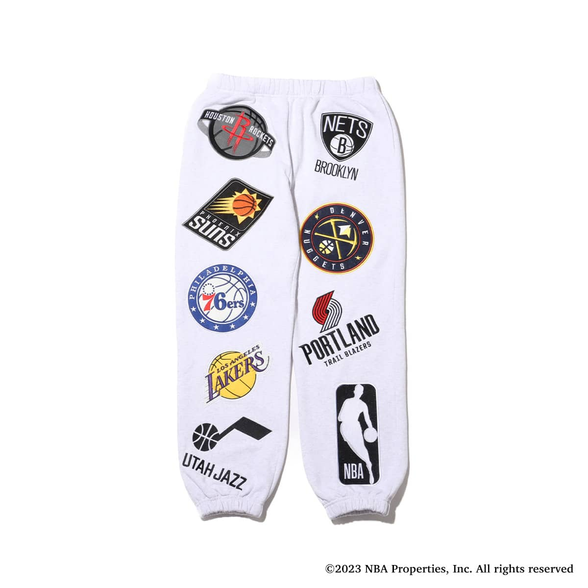 Remake ハンドペイント NBA スウェットパンツ グレー S - パンツ