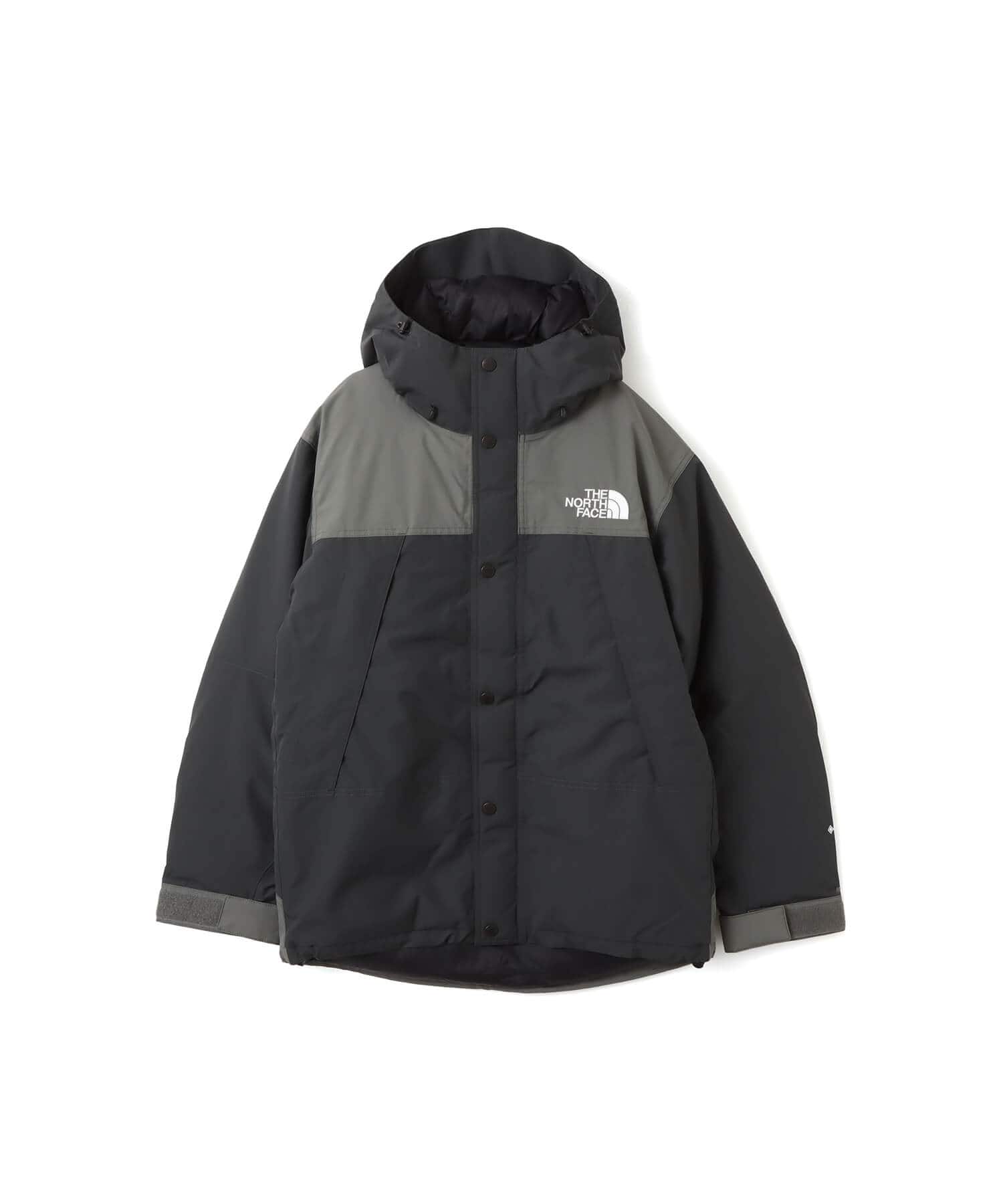 THE NORTH FACE Mountain Down Jacket ヒューズボックスグレーxアスファルトグレーのメイン画像