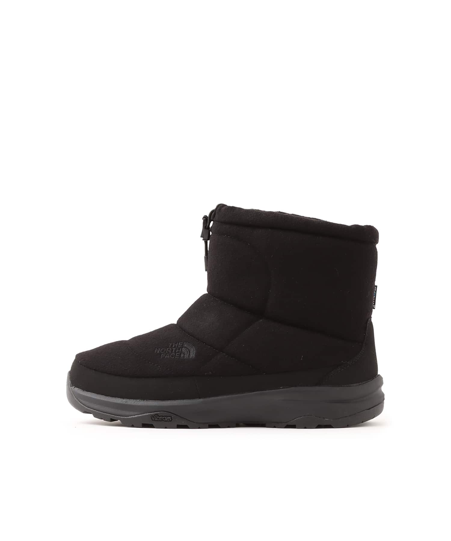 THE NORTH FACE Nuptse Bootie Short WP Wool TNFブラックxTNFブラックのメイン画像