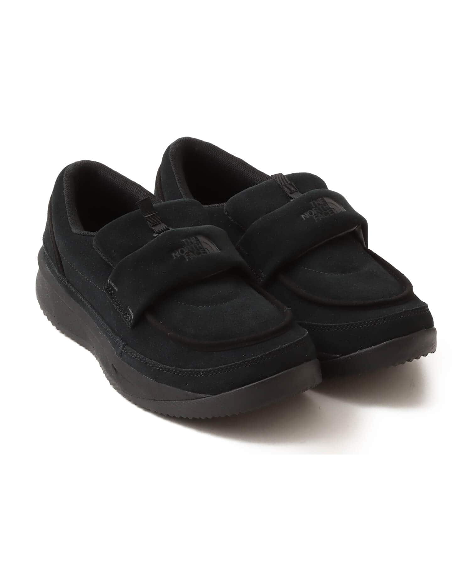 THE NORTH FACE Nuptse Loafer Suede TNFブラックxTNFブラックのメイン画像