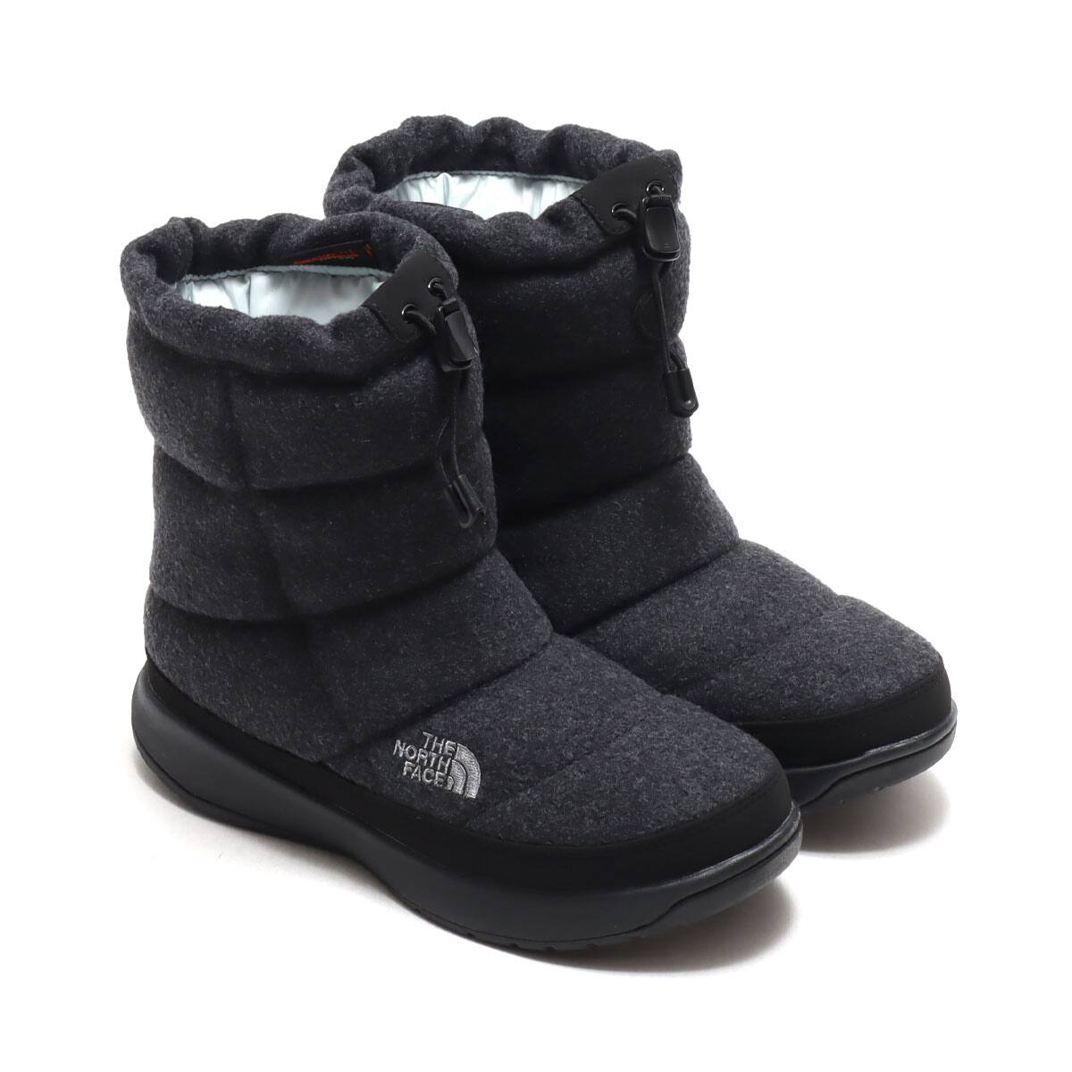 The North Face W Nuptse Bootie Wool V Charcoal fw I