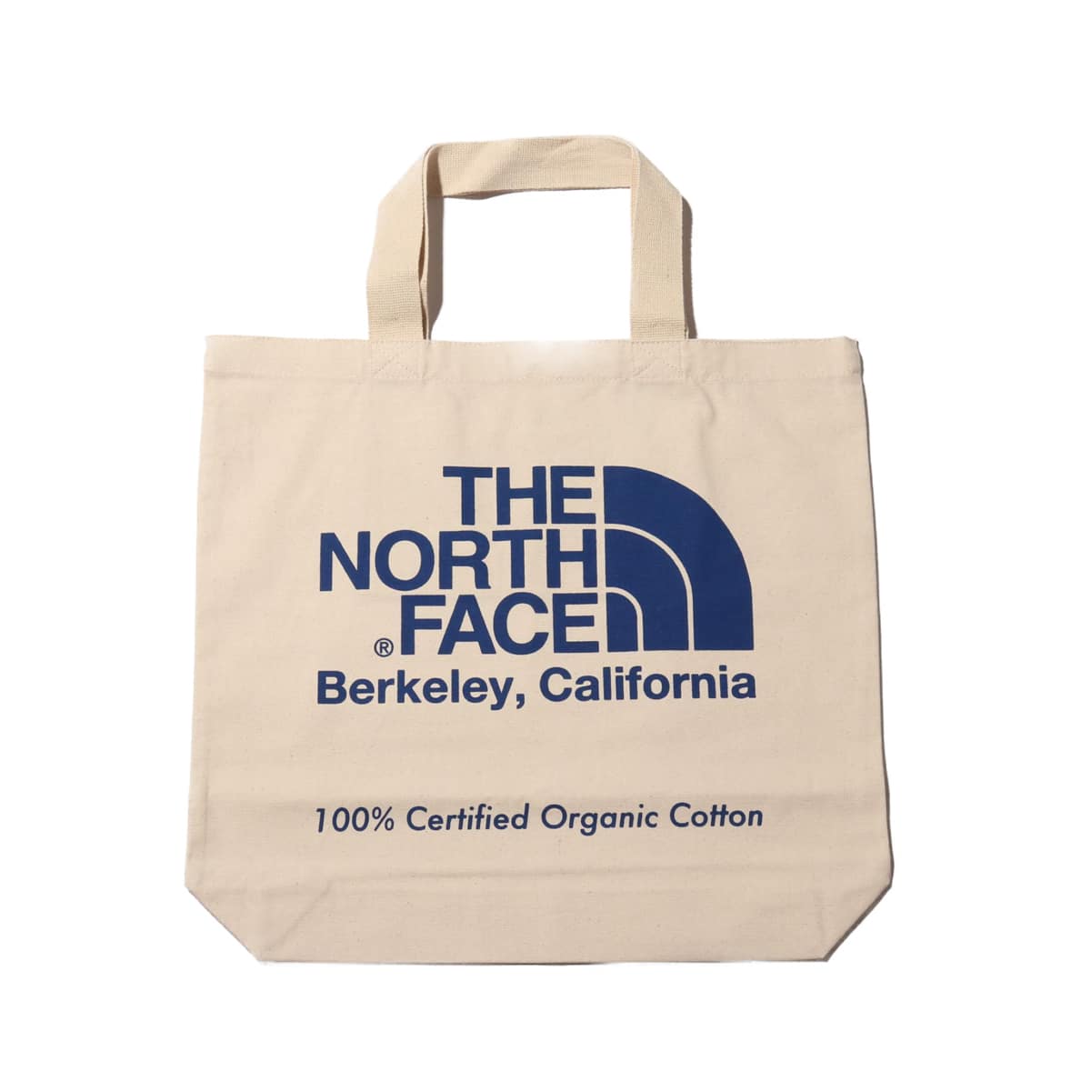 THE NORTH FACE TNF ORGANIC COTTON TOTE NATURAL/SODALITE BLUE 21FW-I