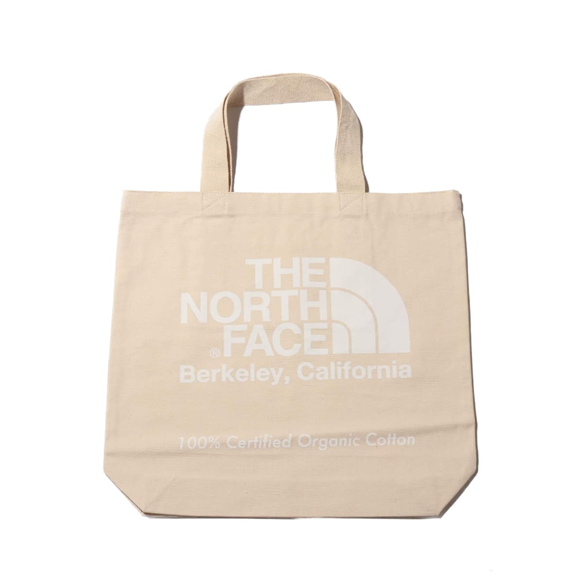 THE NORTH FACE TNF ORGANIC COTTON TOTE NATURAL/WHITE 21FW-I