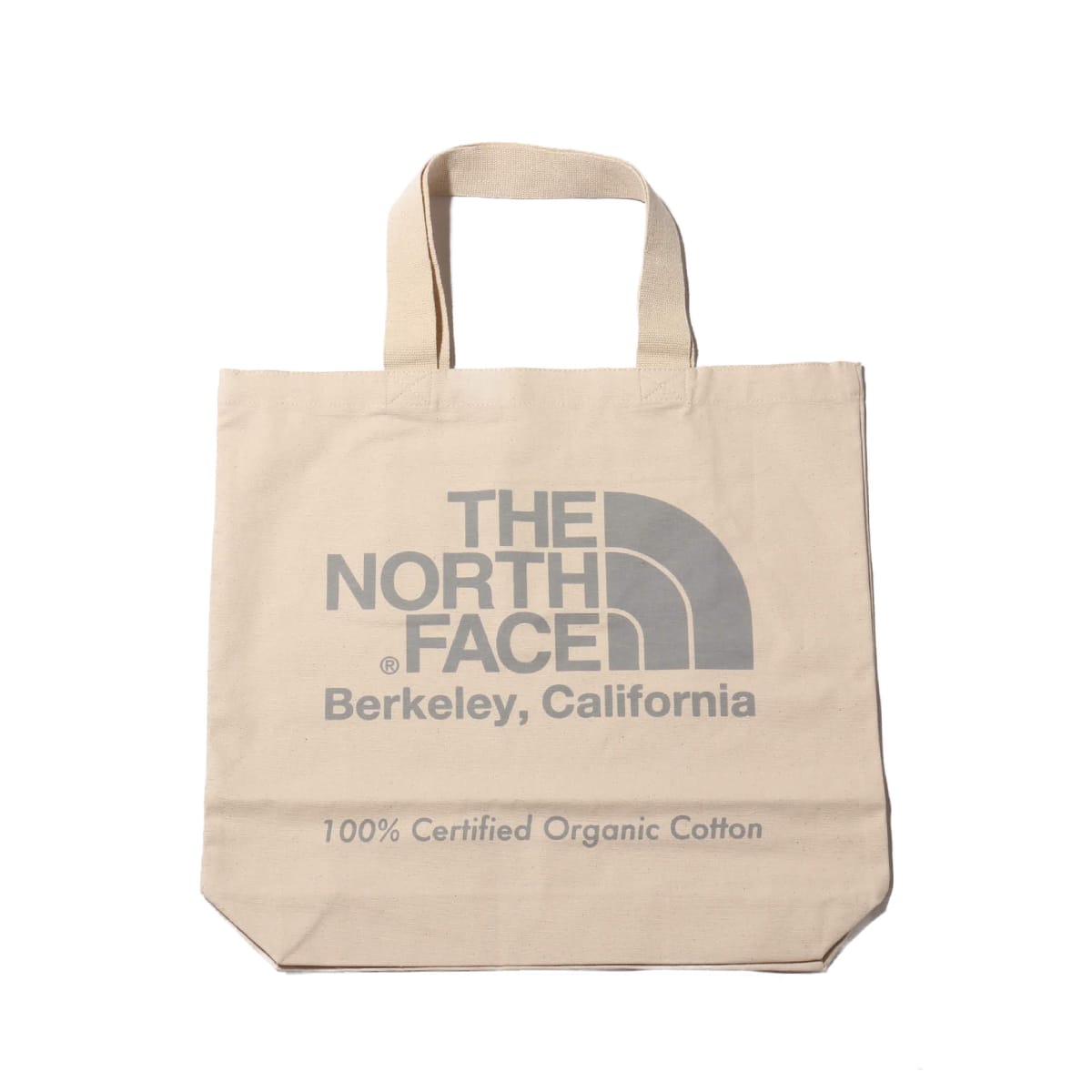 THE NORTH FACE TNF ORGANIC COTTON TOTE NATURAL/ZINC GREY 21FW-Iのメイン画像