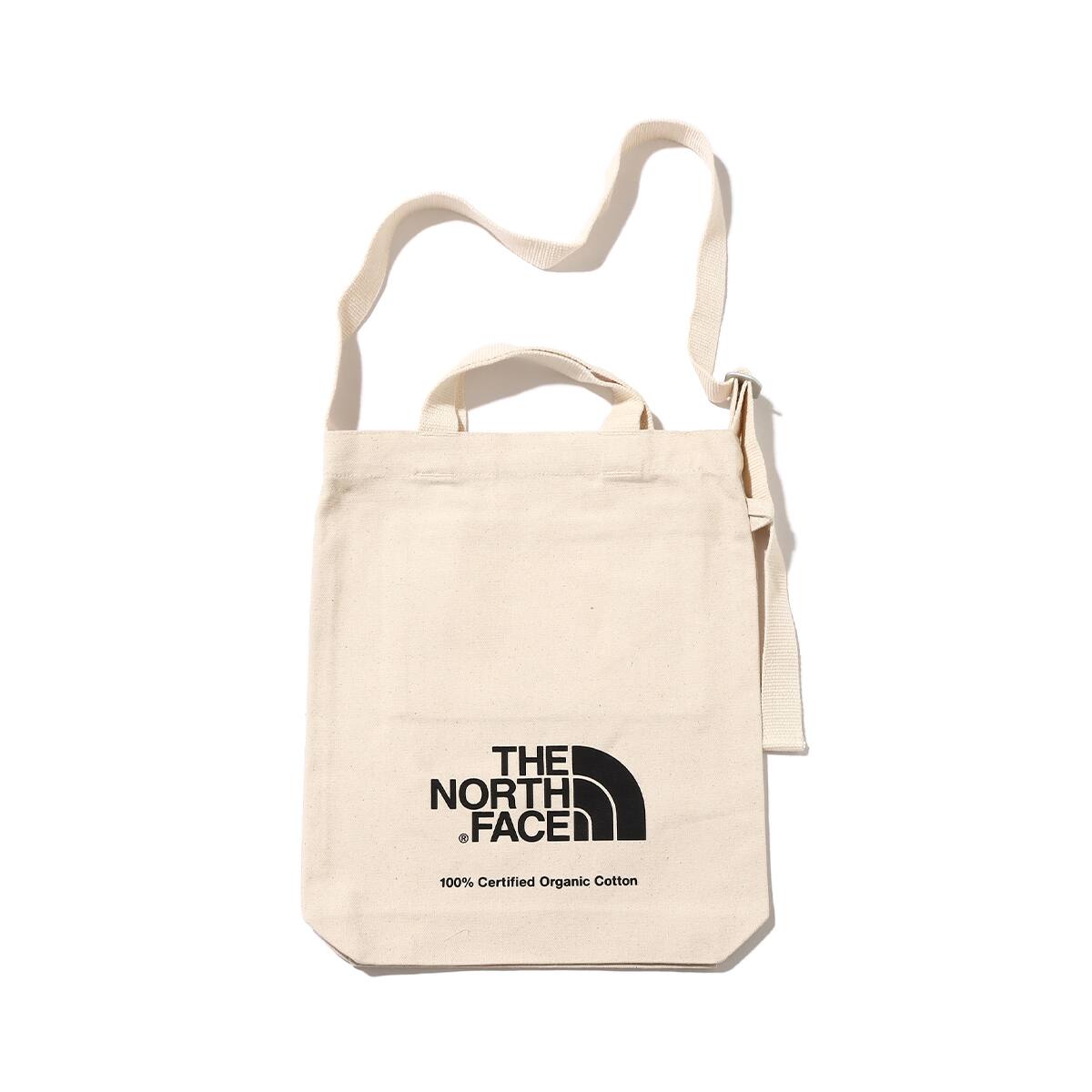 THE NORTH FACE K ORGANIC COTTON TOTE ナチュラルxブラック 23SS-Iのメイン画像