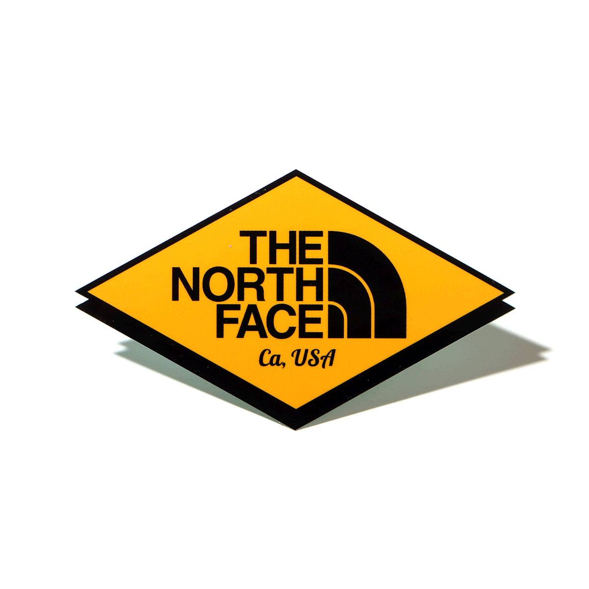 THE NORTH FACE TNF PRINT STICKER コーションイエロー 22SS-Iのメイン画像