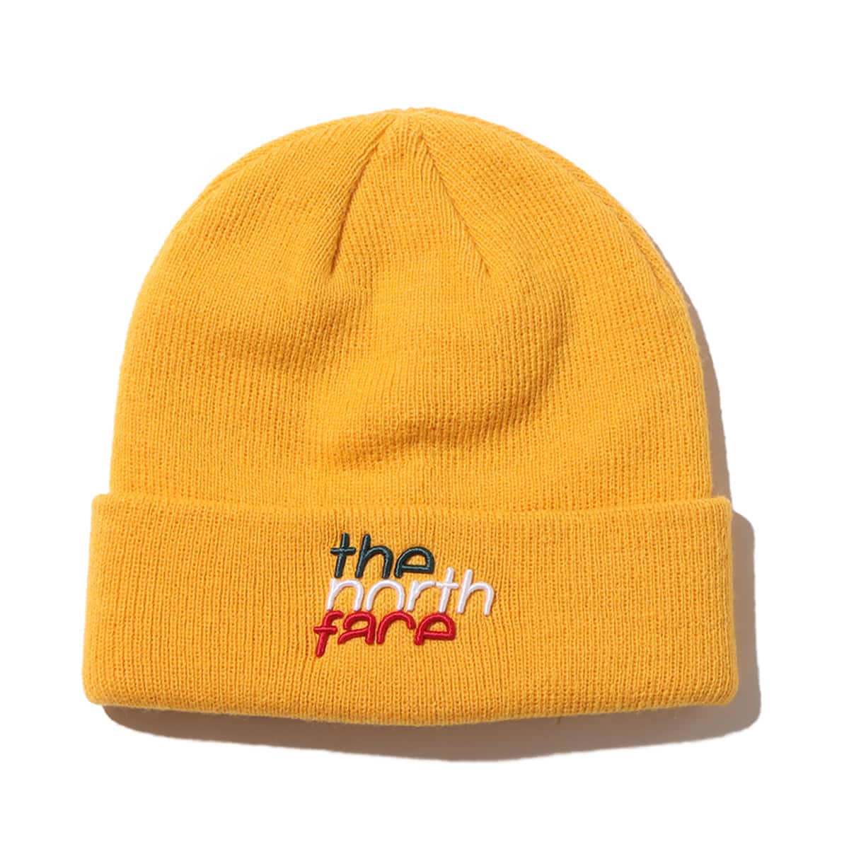 THE NORTH FACE EMBROID BULLET BEANIE サミットゴールド 23FW-Iのメイン画像
