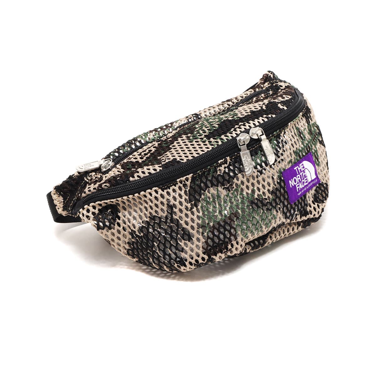 THE NORTH FACE PURPLE LABEL Botanical Print Mesh Waist Bag BEIGE