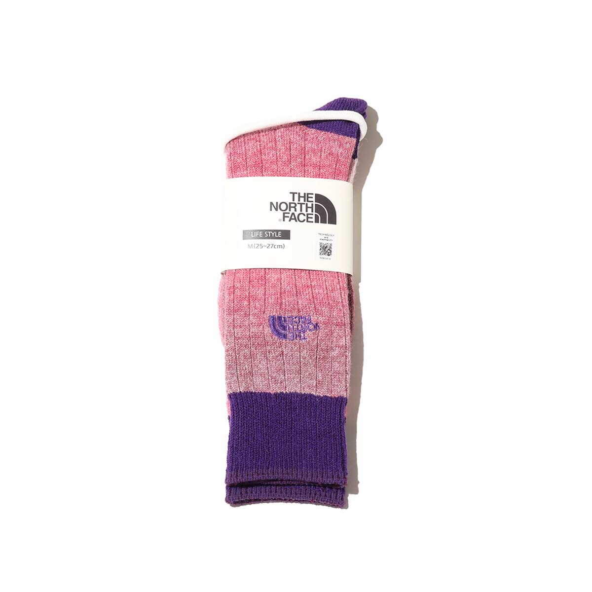 THE NORTH FACE Fade Wool Crew ビートルート×TNFパープル のメイン画像